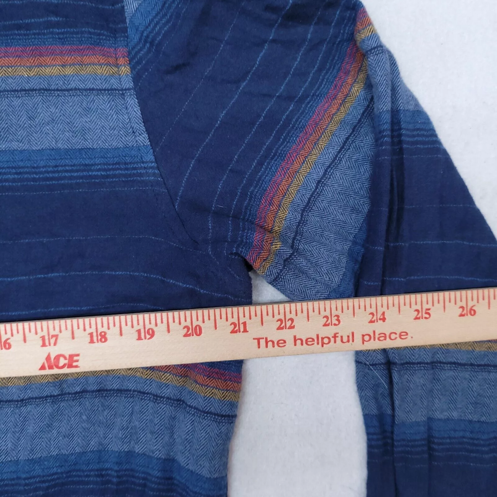 Valor Collective Light Jackets Valor Collective Valor Casual Pullover Hoodie Mens Size M Blue Yellow Striped