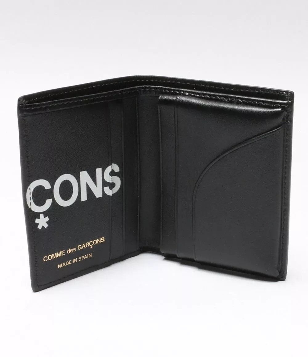 Comme des Garcons Wallets Comme des Garcons Wallet Bi-fold Logo Printed Black