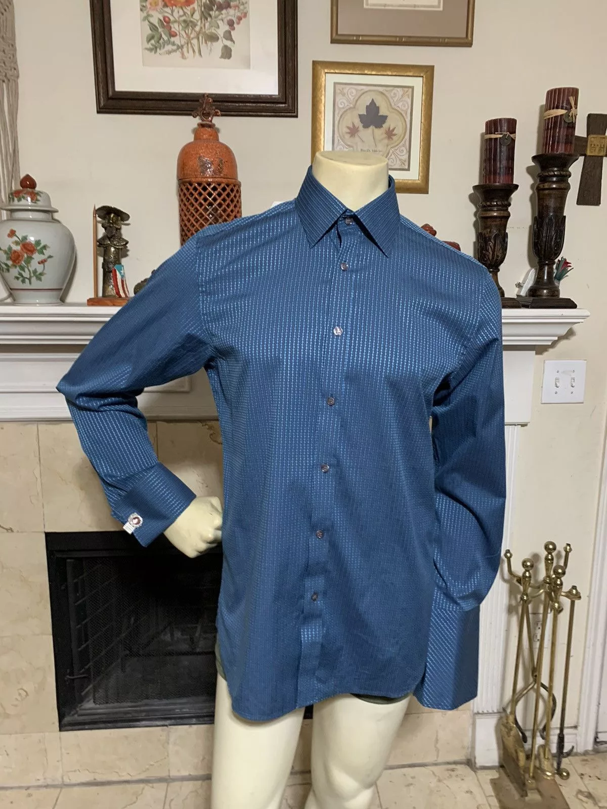 Ted Baker Shirts Button Ups Ted Baker TB Endurance Superfine Cotton FC dress shirt Blue