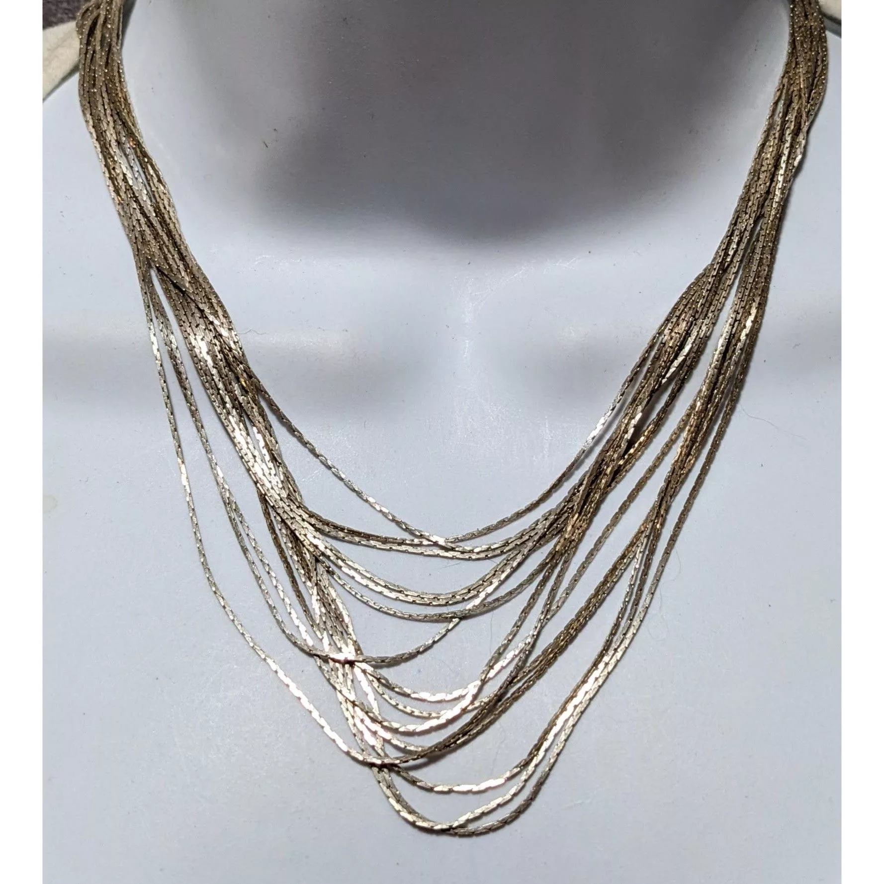 Express Necklaces Express Multilayer Silver Chain Necklace