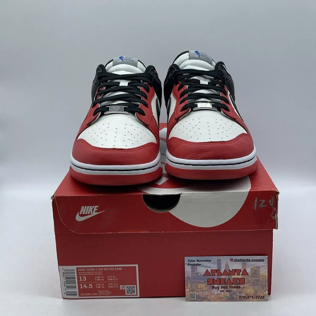 Nike Low Top Sneakers Nike NBA x Dunk low EMB 75th Anniversary - bulls White