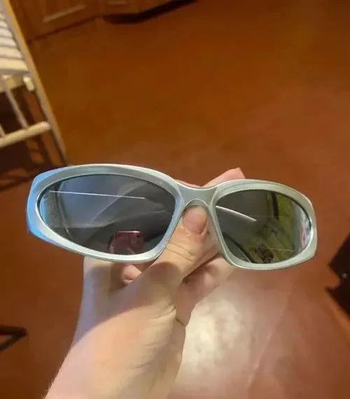 Jewelry Sunglasses Retro Cyber Silver Vintage