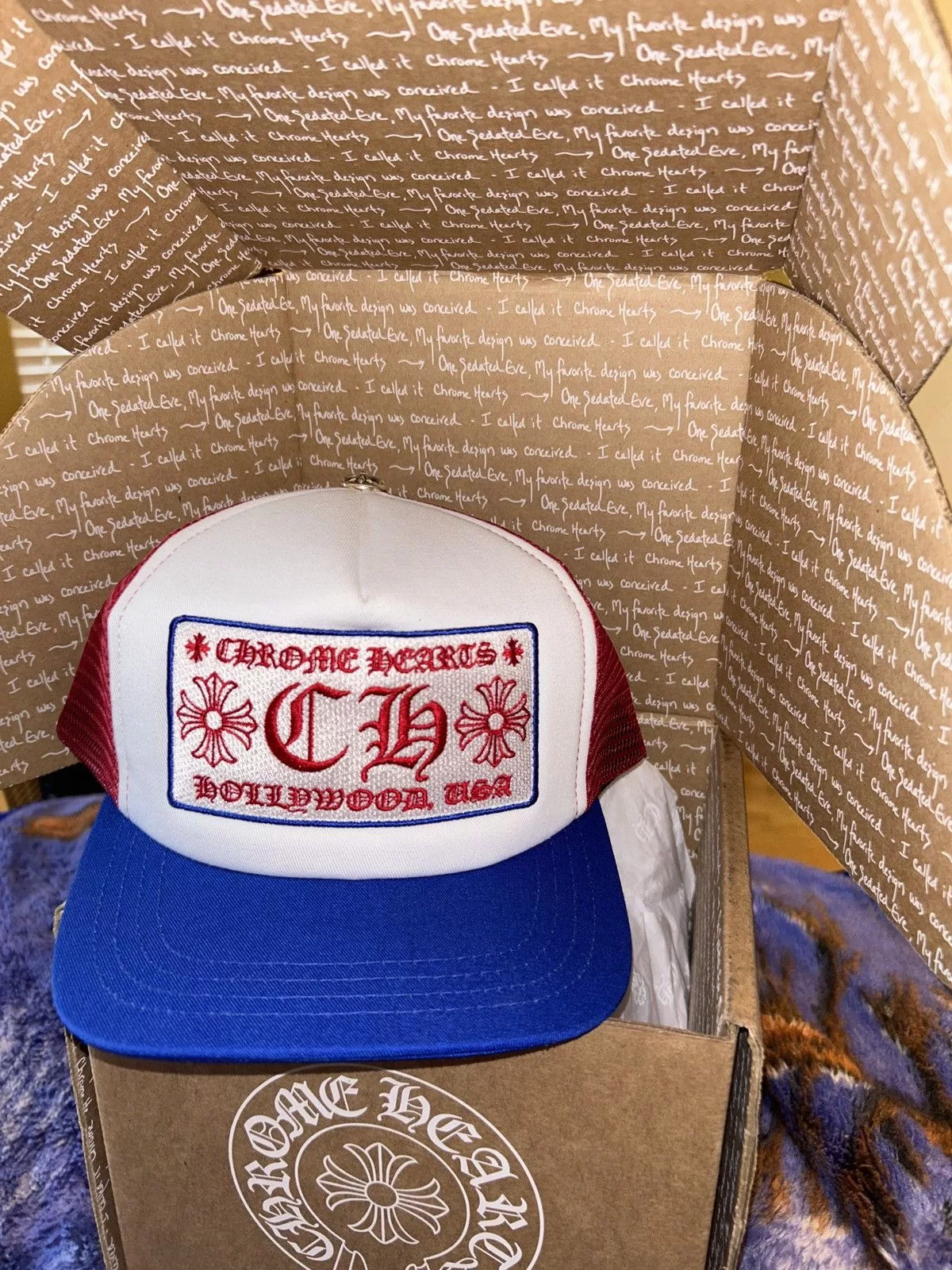 Chrome Hearts Hats Chrome hearts hat Blue