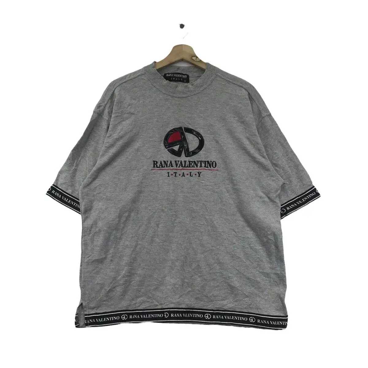 Vintage Sweatshirts Vintage Vtg 90’ RANA VALENTINO ITALY Sweatshirt Box Logo Sweater Gray