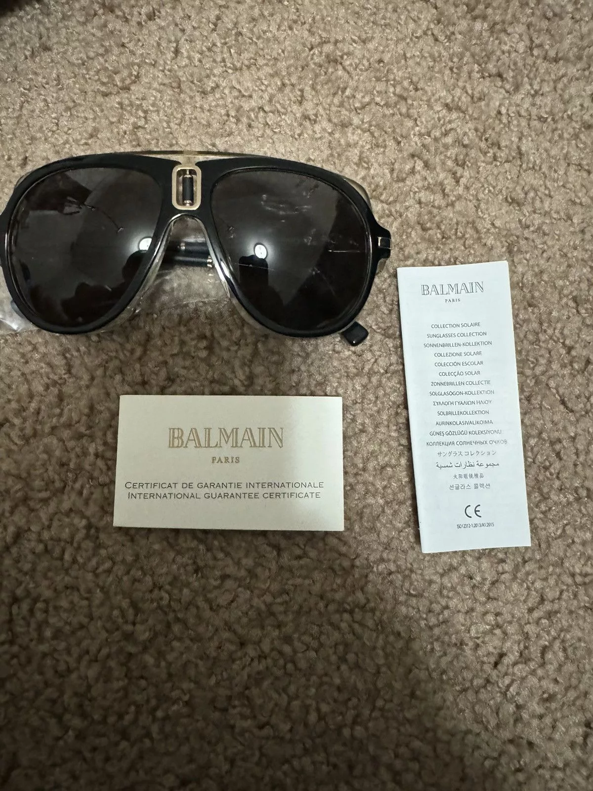 Balmain Sunglasses BALMAIN MORGAN ACETATE SUNGLASSES Black