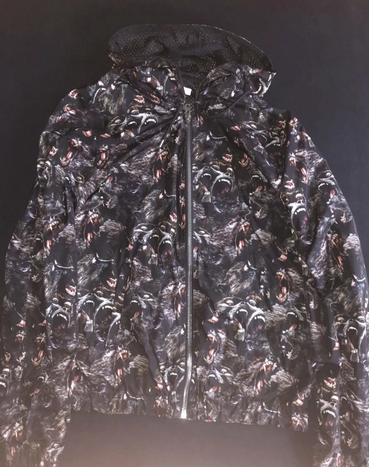 Givenchy Light Jackets Givenchy baboon print windbreaker jacket Black