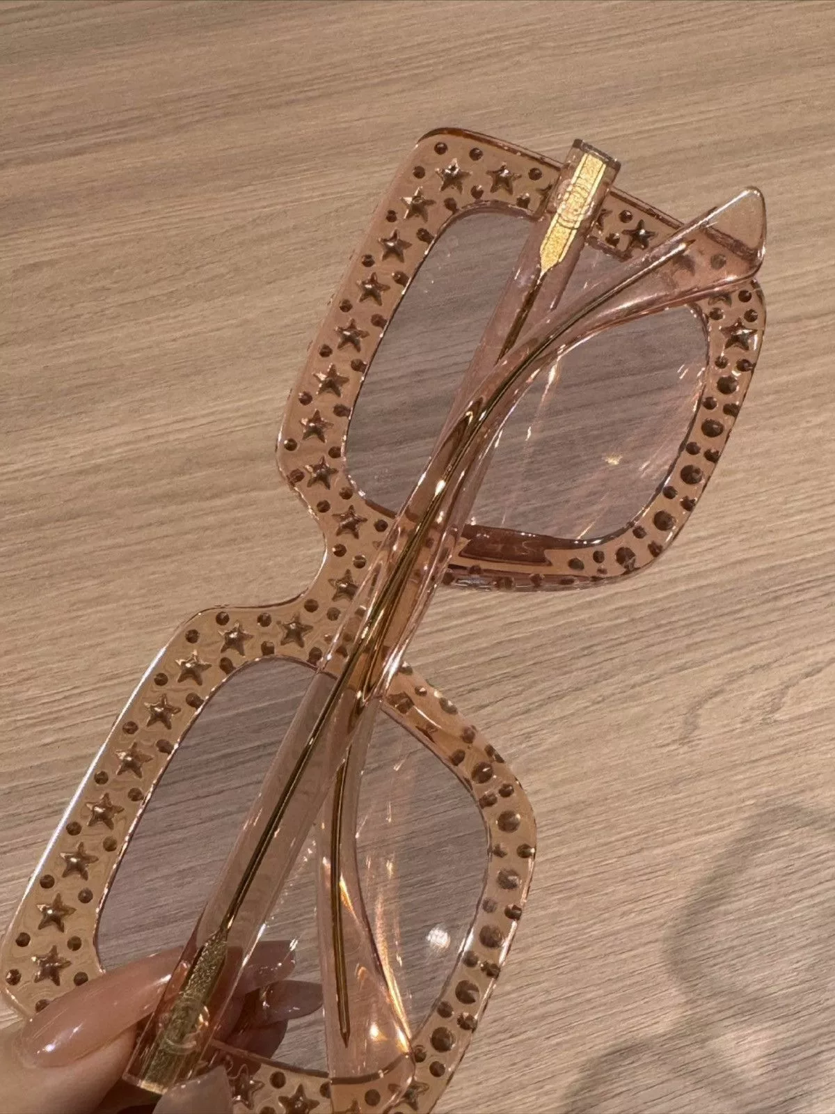 Gucci Sunglasses Gucci runway Pink Square Sunglasses