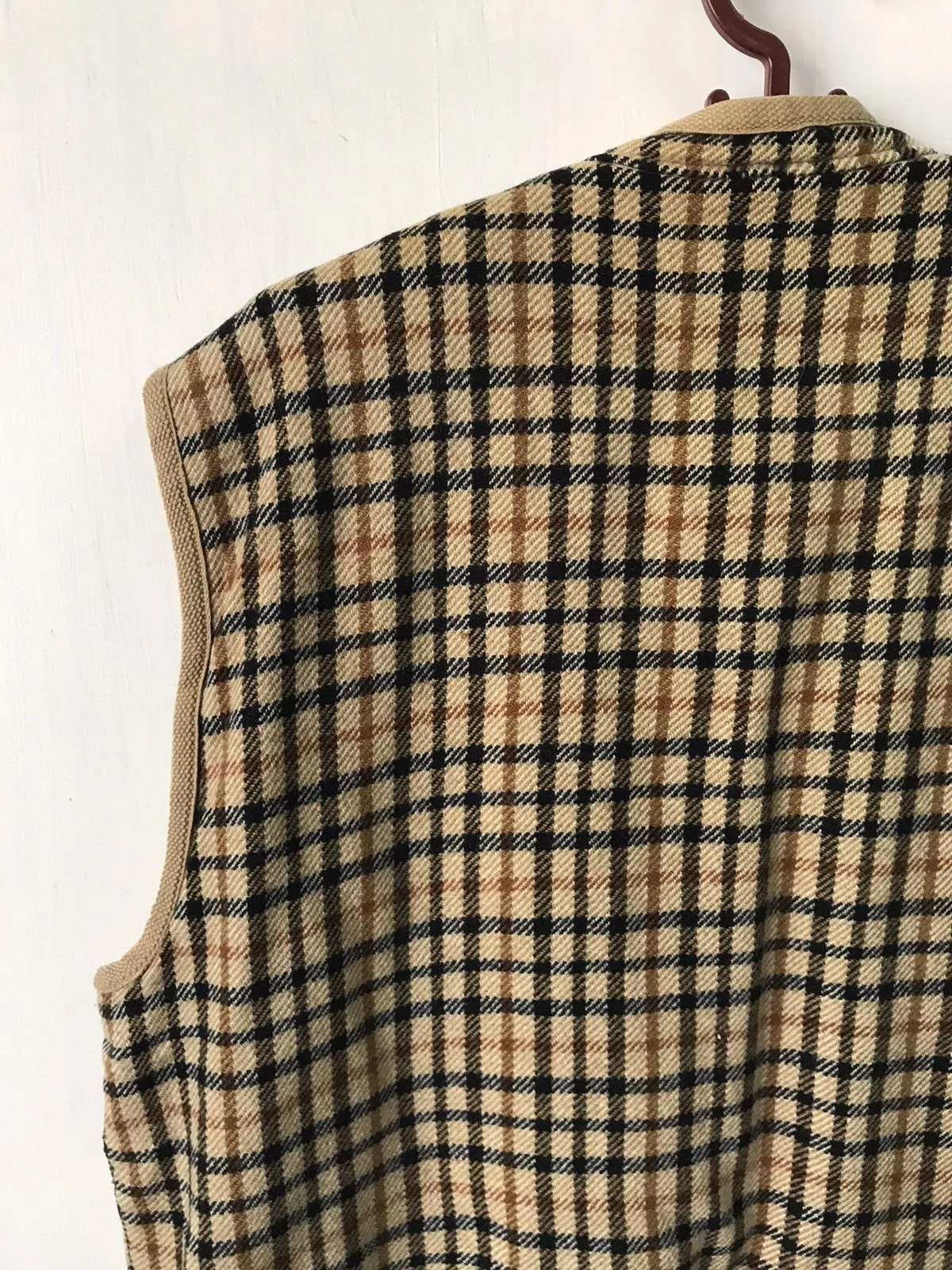 DAKS Vests Daks England Vest Fleece Sherpa Multi