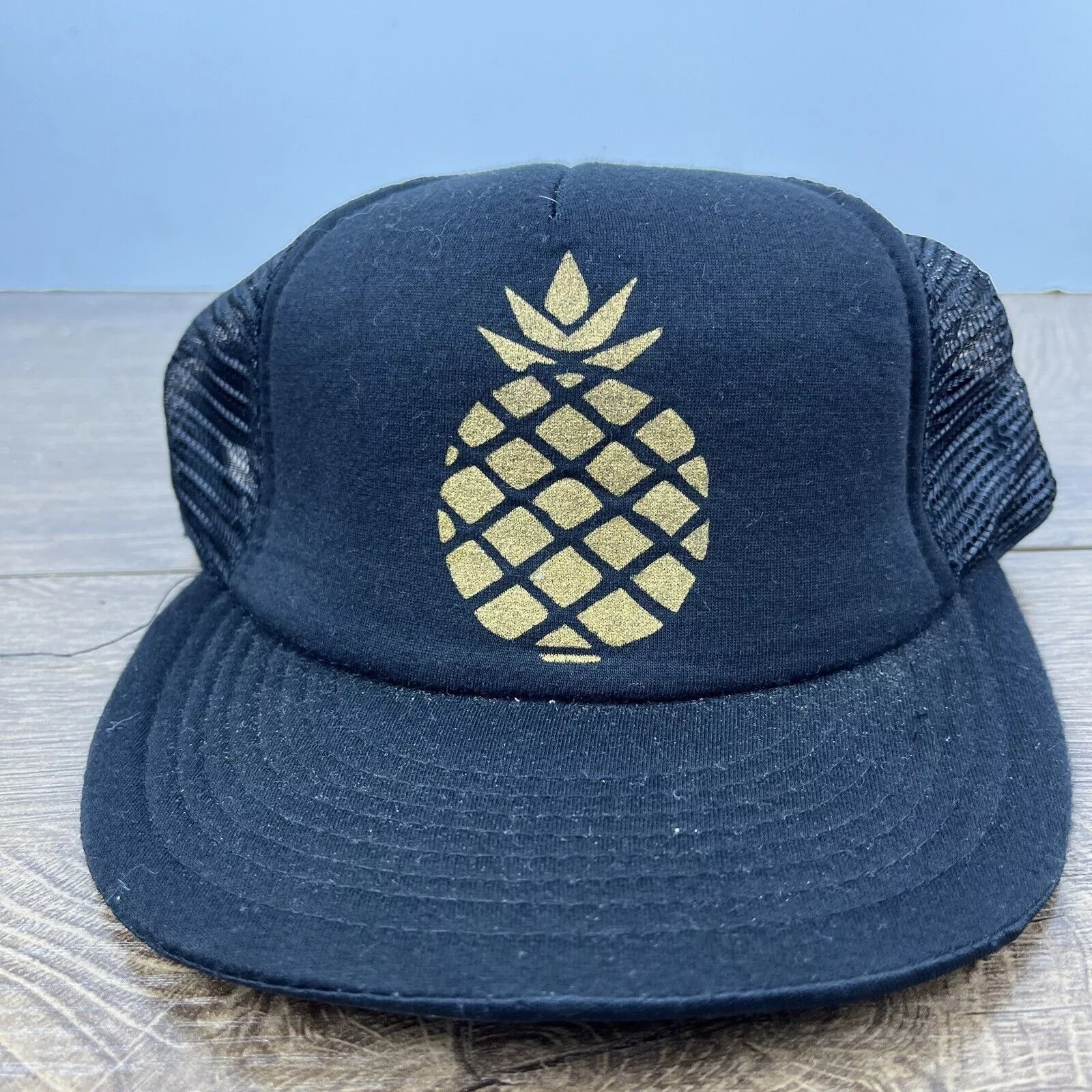Other Hats Other Pineapple Hat Pineapple Hat Black Hat Adjustable Snapback Ad