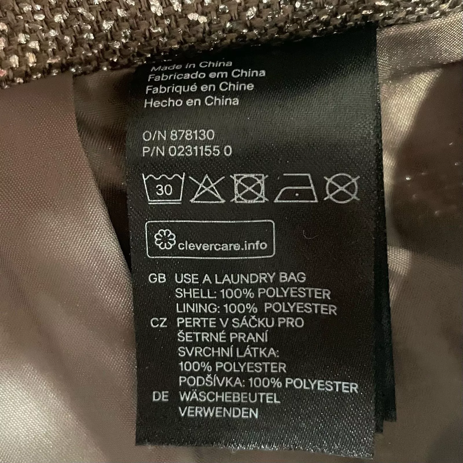 H&M Mini Skirts NWOT H&M Metallic Skirt Brown