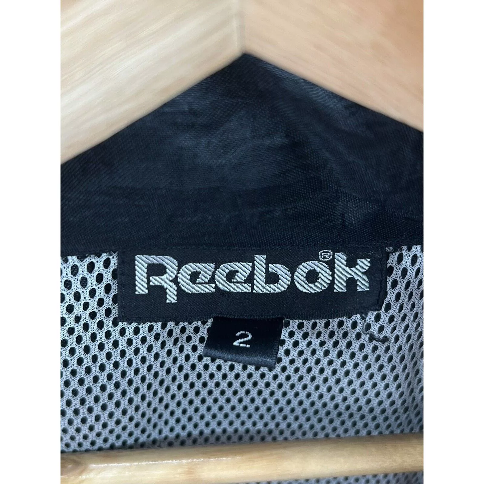 Reebok Light Jackets Reebok Windbreaker Jacket Neon Green Logo Packable Hood Black