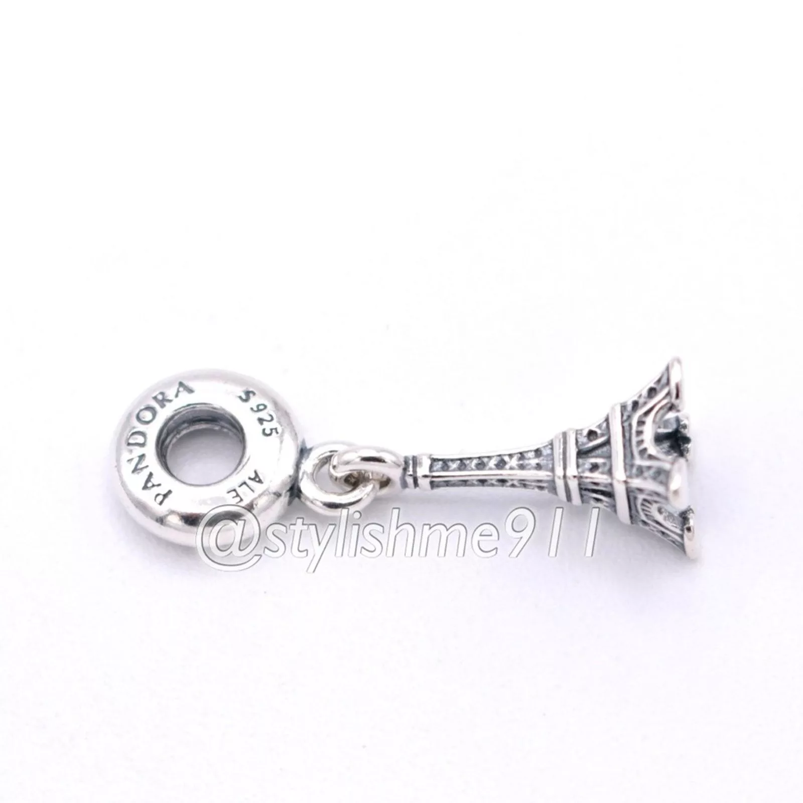 pandora Charms Authentic PANDORA Eiffel Tower Paris Dangle - 791082 Silver
