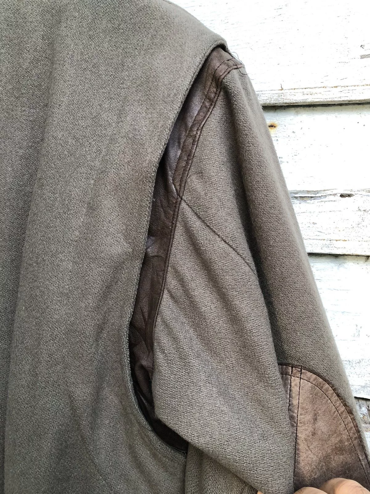 Other Bombers Other Vintage Miller Leather Trim Wool Campus Varsity Jacket Green