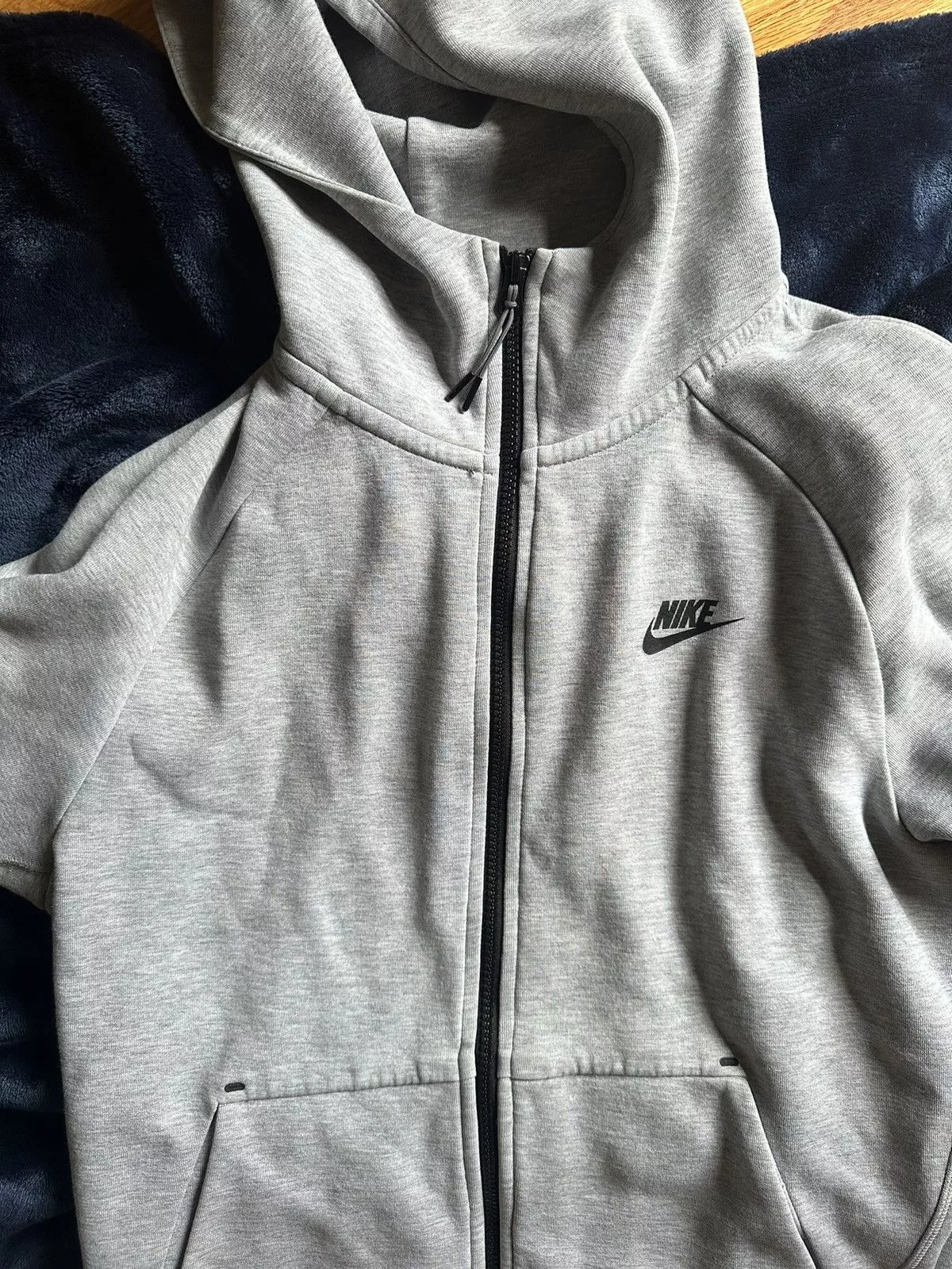 Nike Light Jackets Nike × Vintage *Rare* Old Season Nike Tech Fleece 1st Gen Gray Streetwear