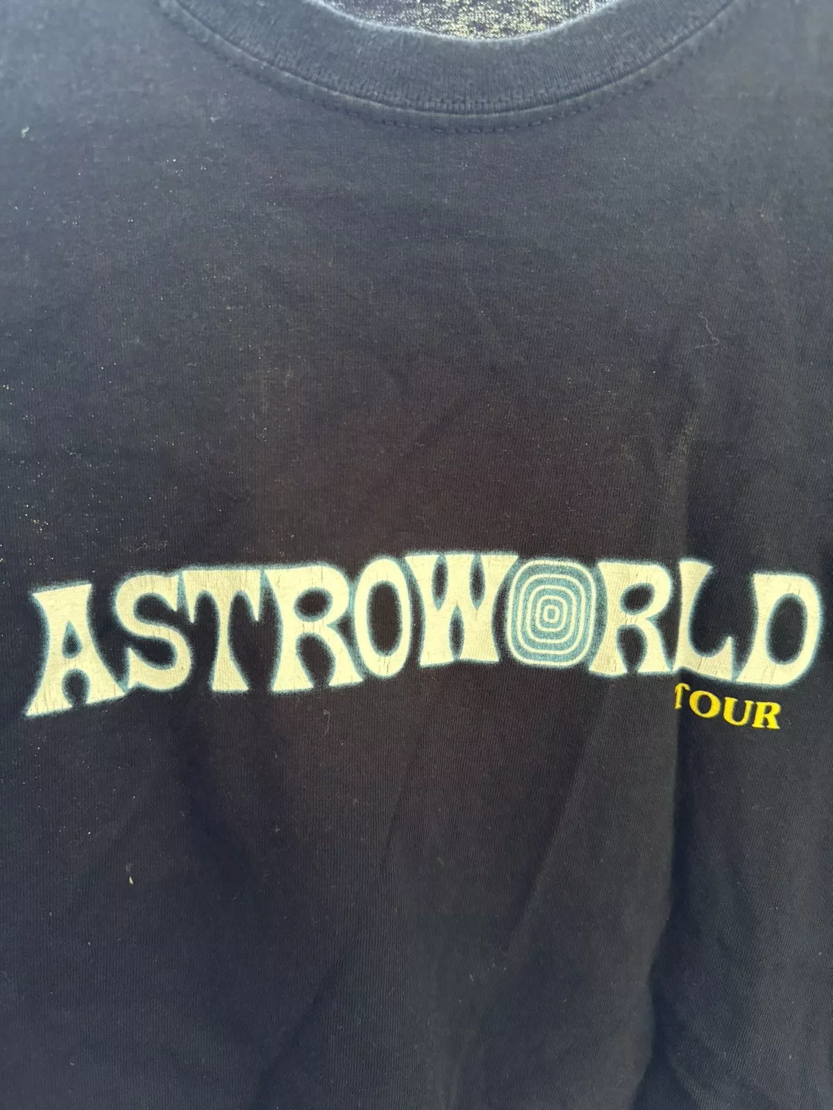 Travis Scott Short Sleeve T Shirts Travis Scott Astroworld Tee Black