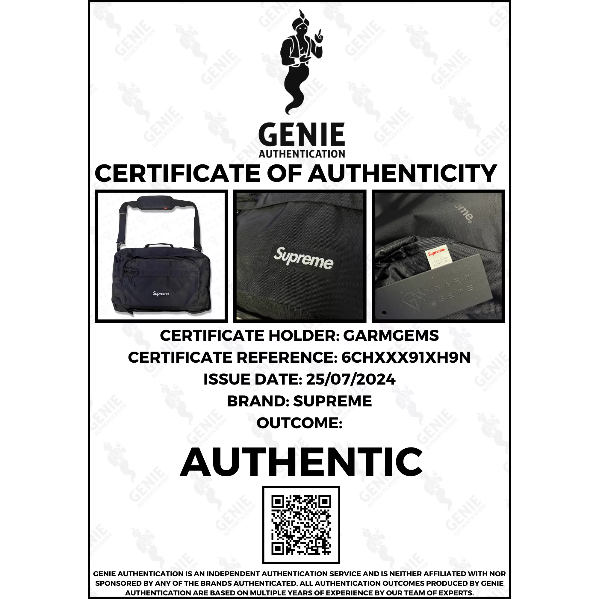 Supreme Bags Luggage Supreme Duffle Bag Black