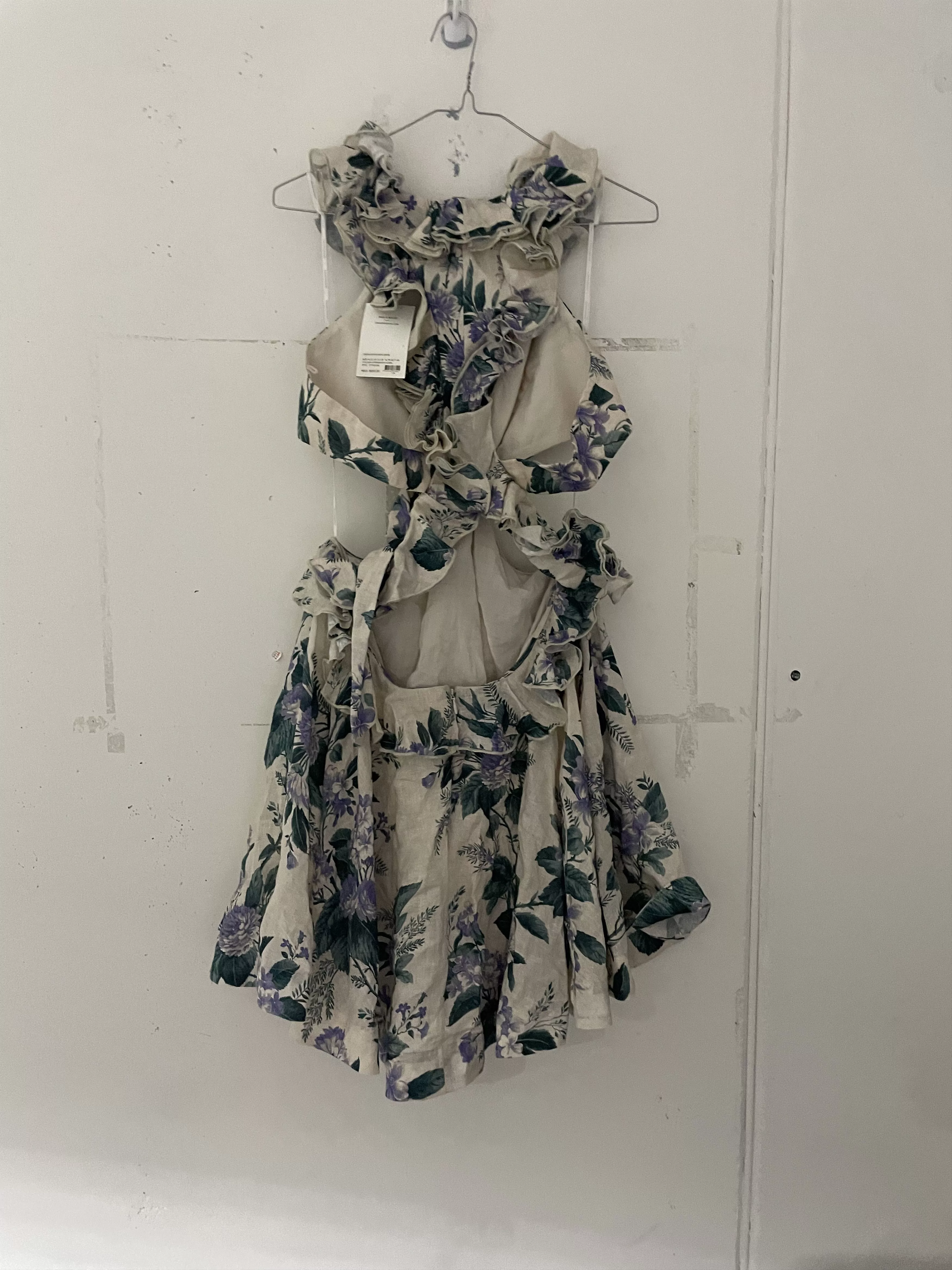 Zimmermann Mini Dresses Zimmermann Cassia Ruffle Mini Dress Multi
