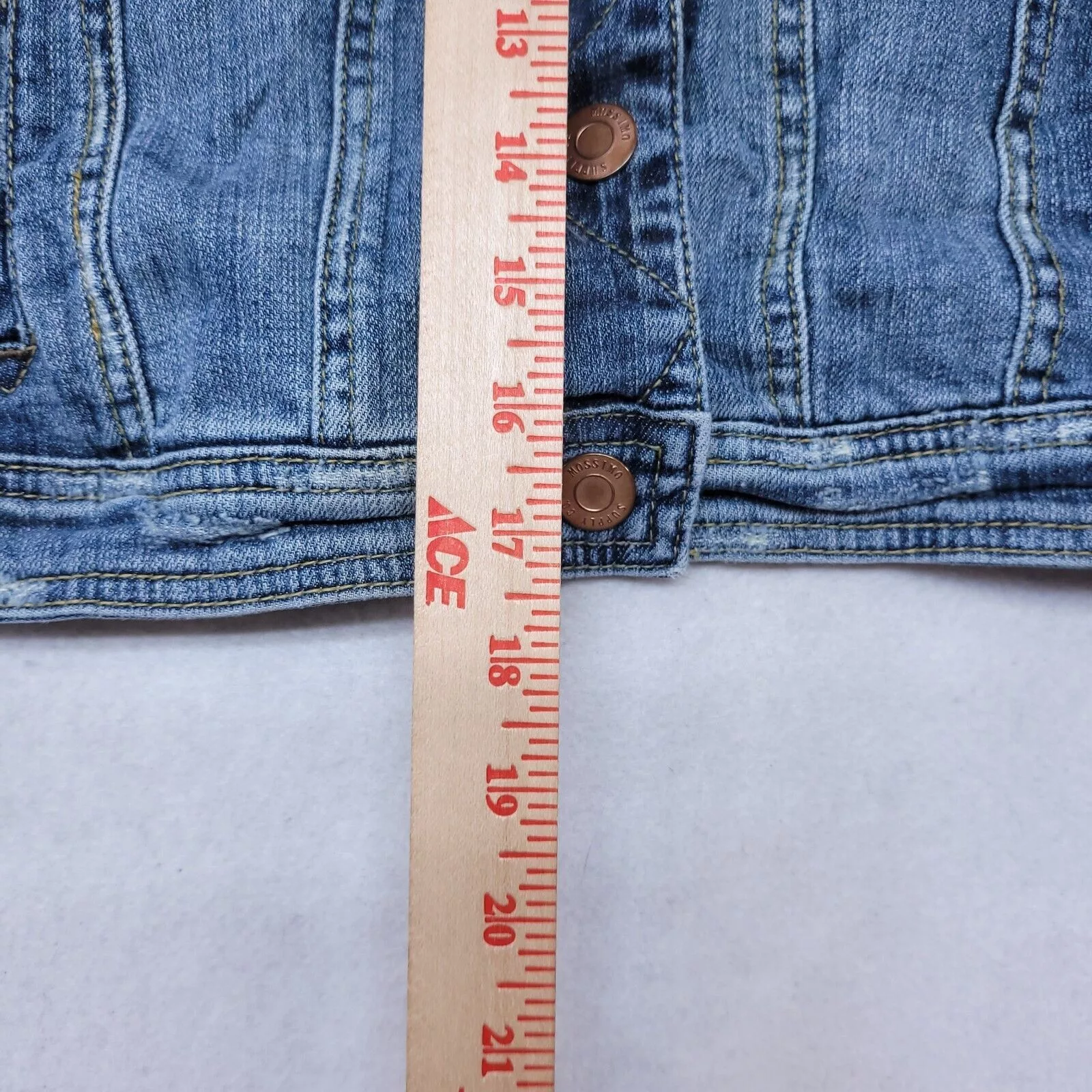 Mossimo Jackets Mossimo Button Up Denim Jean Jacket Womens Size M Blue