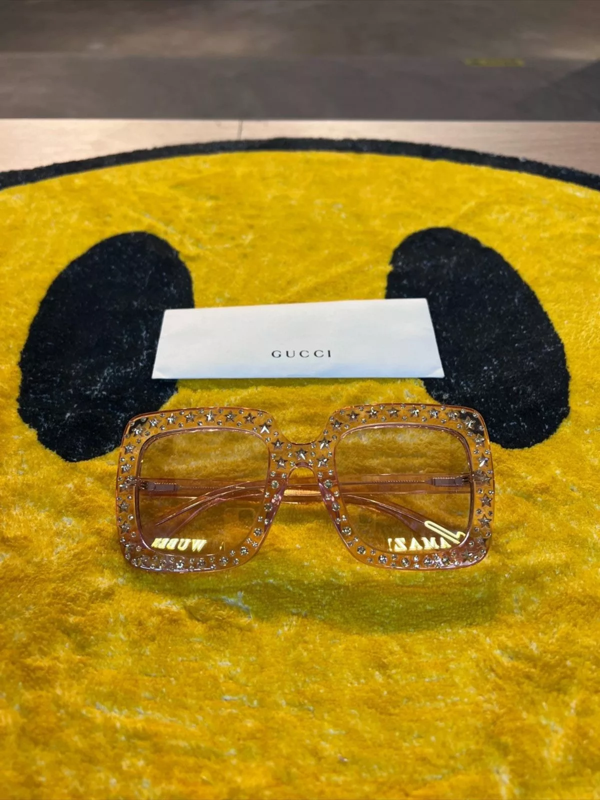 Gucci Sunglasses Gucci runway Pink Square Sunglasses