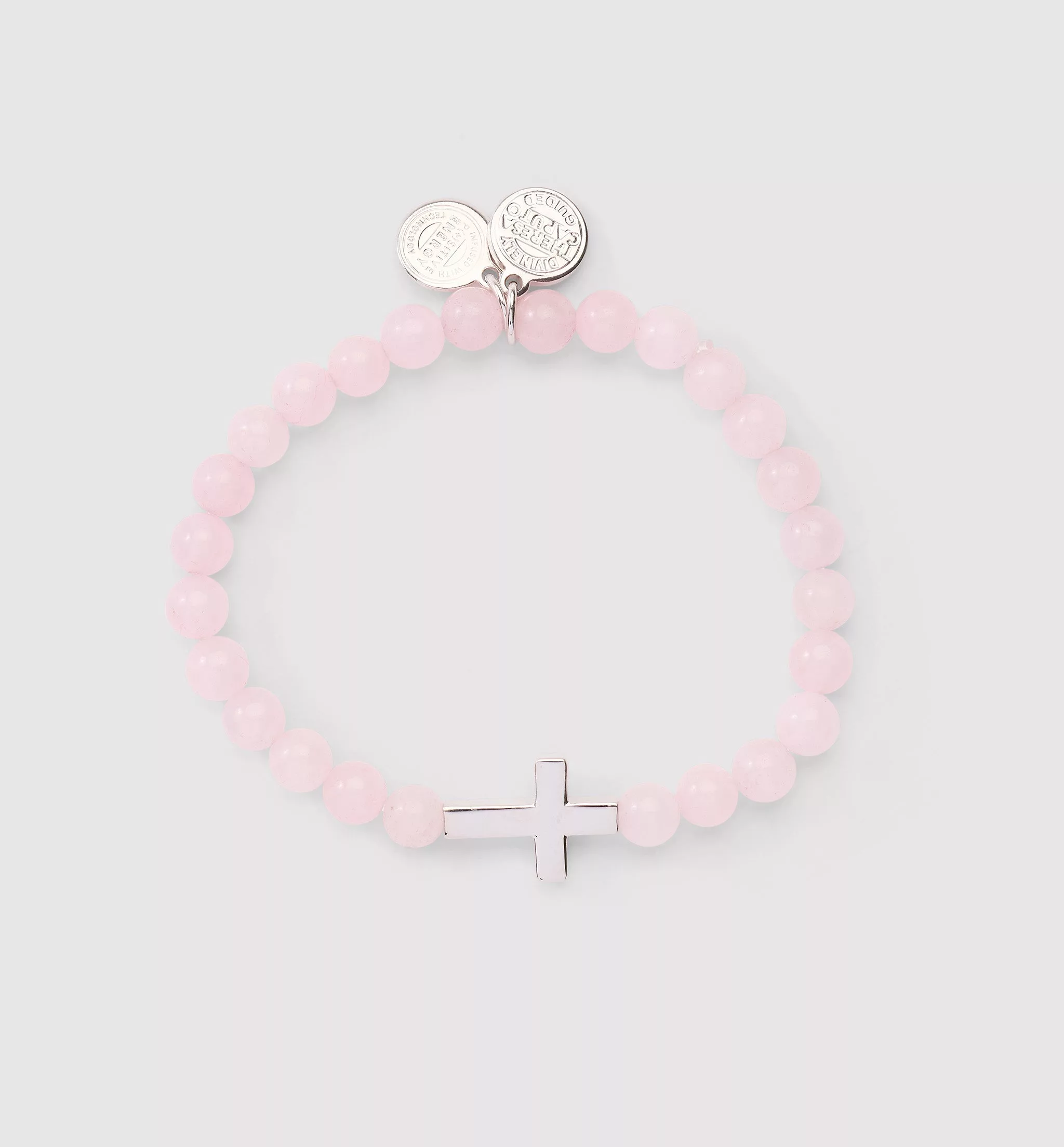 Divine Faith Rose Quartz Stretch Bracelet