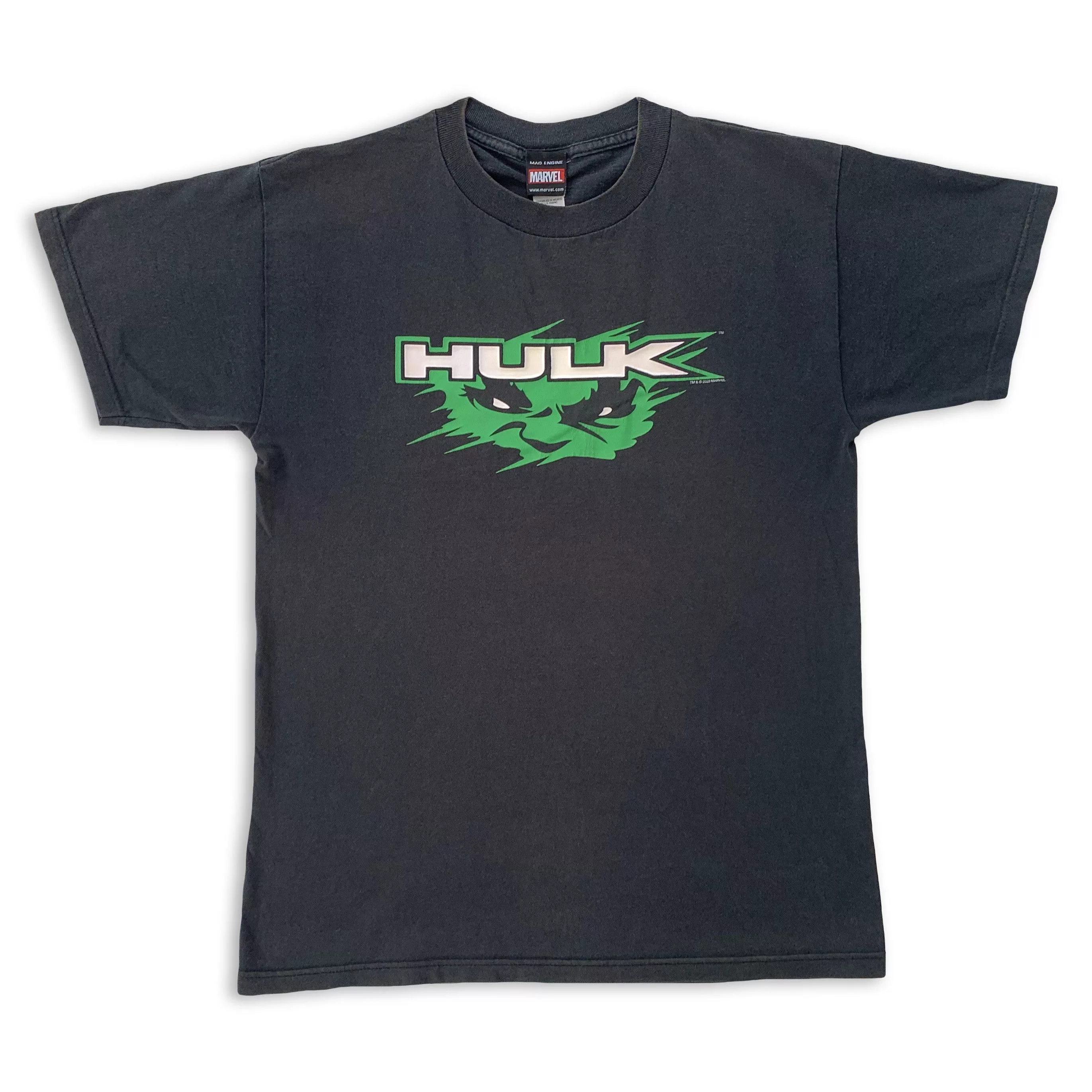 Marvel Comics Shirts Button Ups Marvel Comics Vintage 2003 HULK t shirt Marvel Movie Avengers Y2K Faded S Black Streetwear