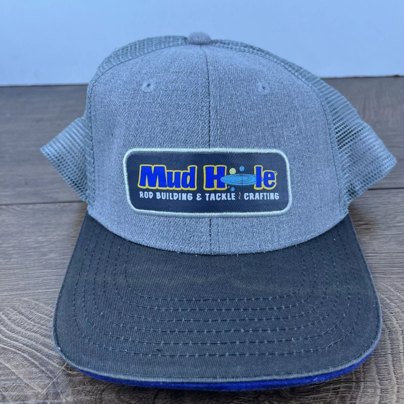 Other Hats Other Mud Hole Hat Mud Hole Cap Snapback Hat Gray Adjustable Hat A