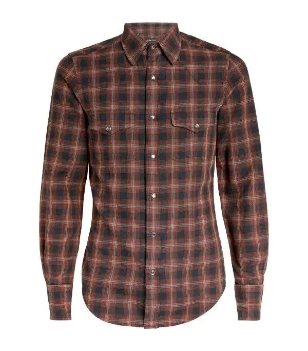 Tom Ford Shirts Button Ups Tom Ford o1loc1c0724 94MEKI Shirt in Multicolor