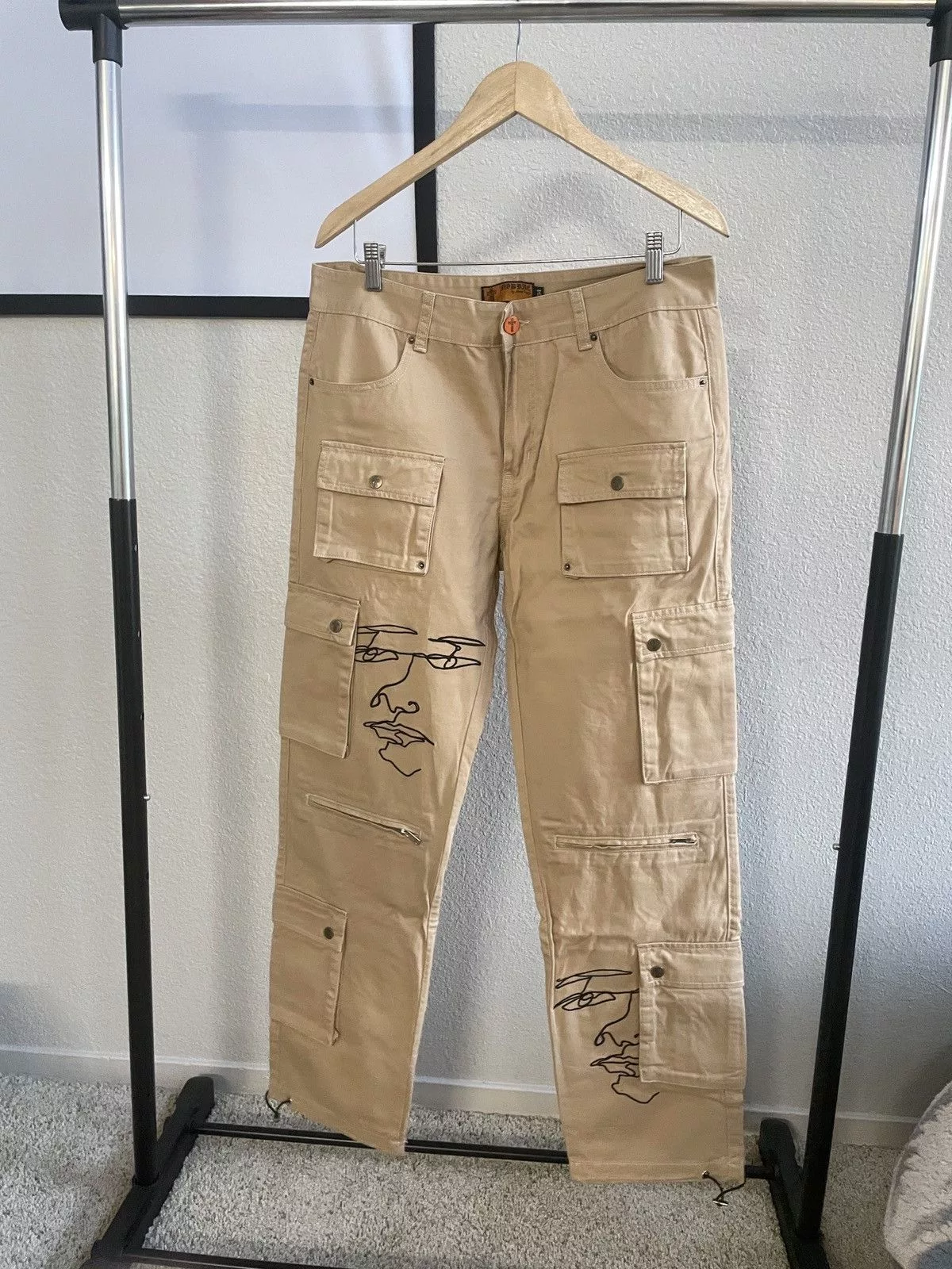 Vintage Denim Vintage NOBRAC SUPPLY Faces Cargo Pants Brown
