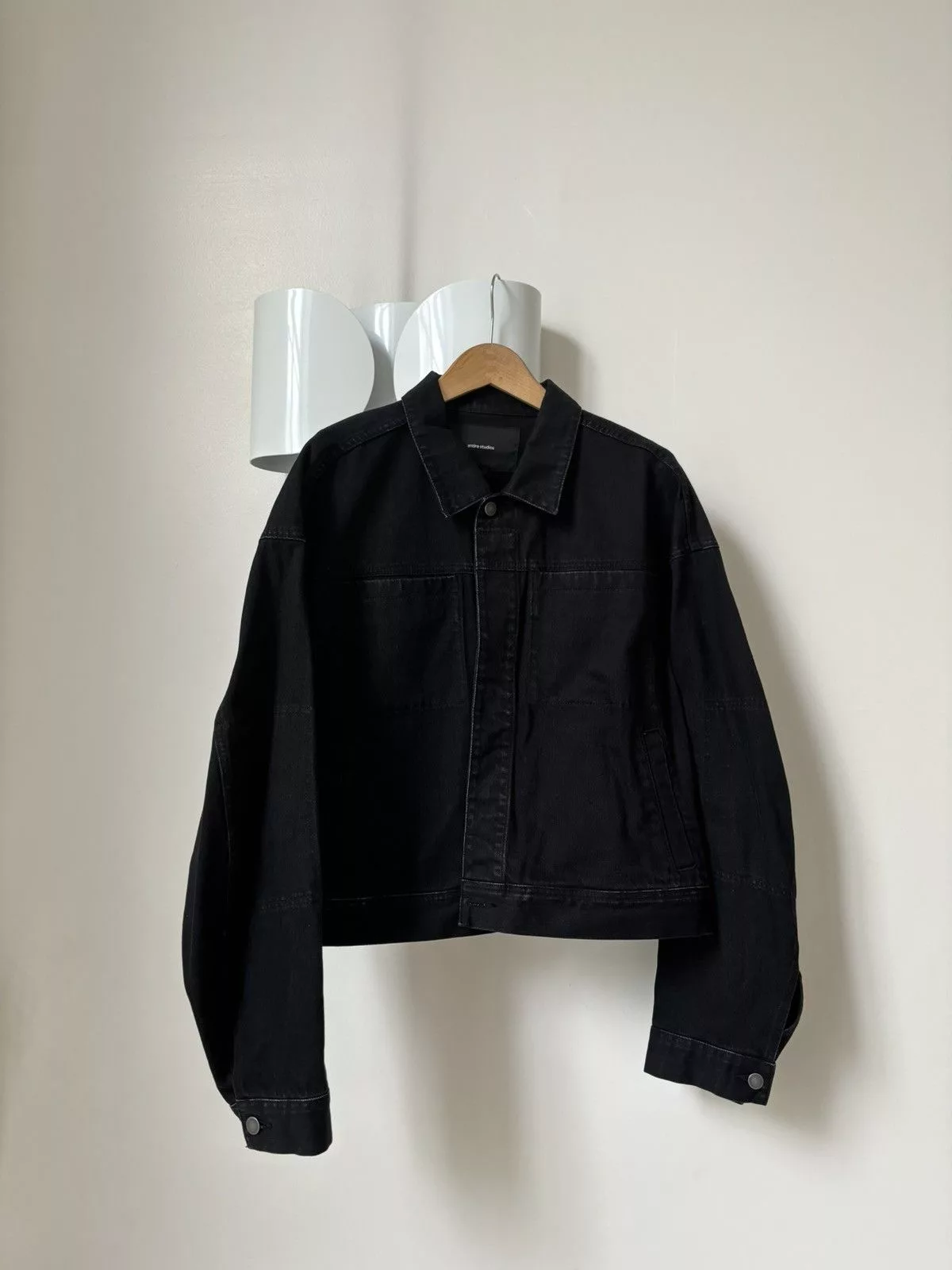 Entire Studios Denim Jackets Entire Studios Gem denim trucker jacket Black