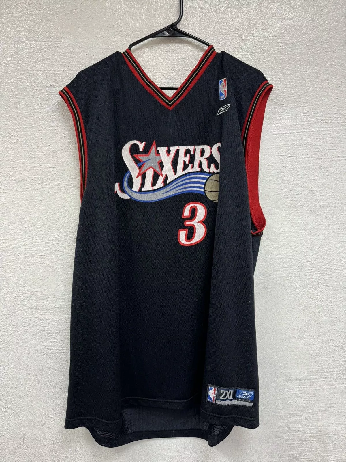 NBA Jerseys NBA Black sixers Iverson Jersey