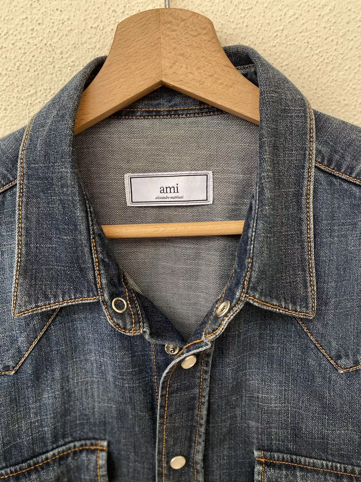 AMI Shirts Button Ups AMI Denim Shirt Blue
