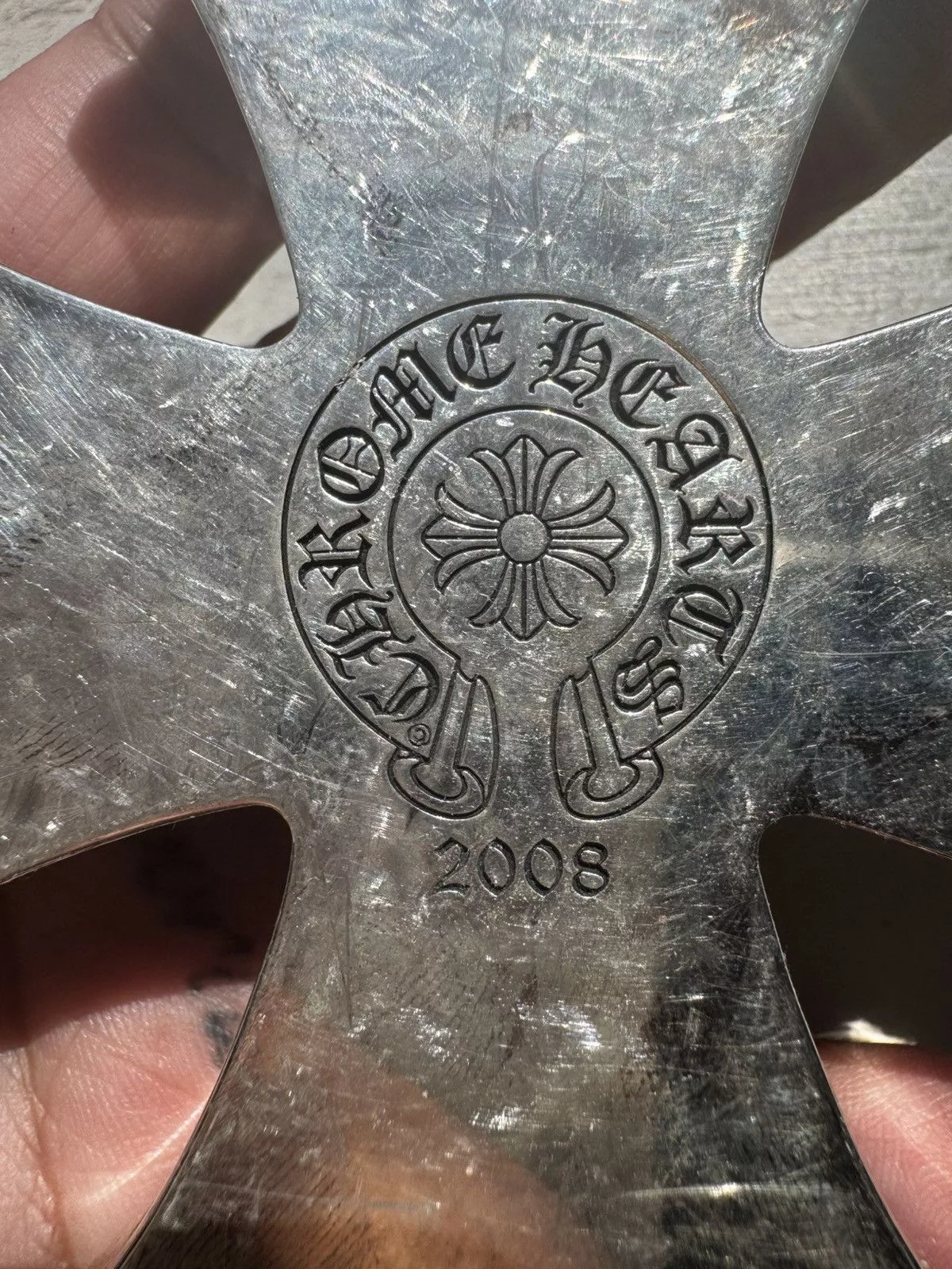 Chrome Hearts Miscellaneous Chrome Hearts Silver Plus Paperweight