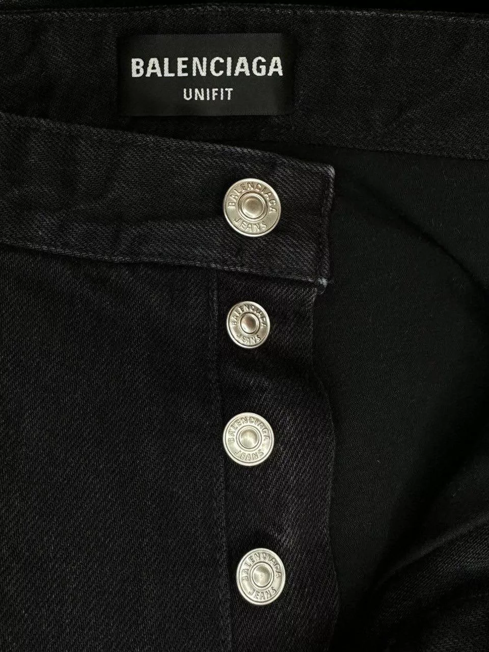 Balenciaga Denim balenciaga distressed denim slashed Black