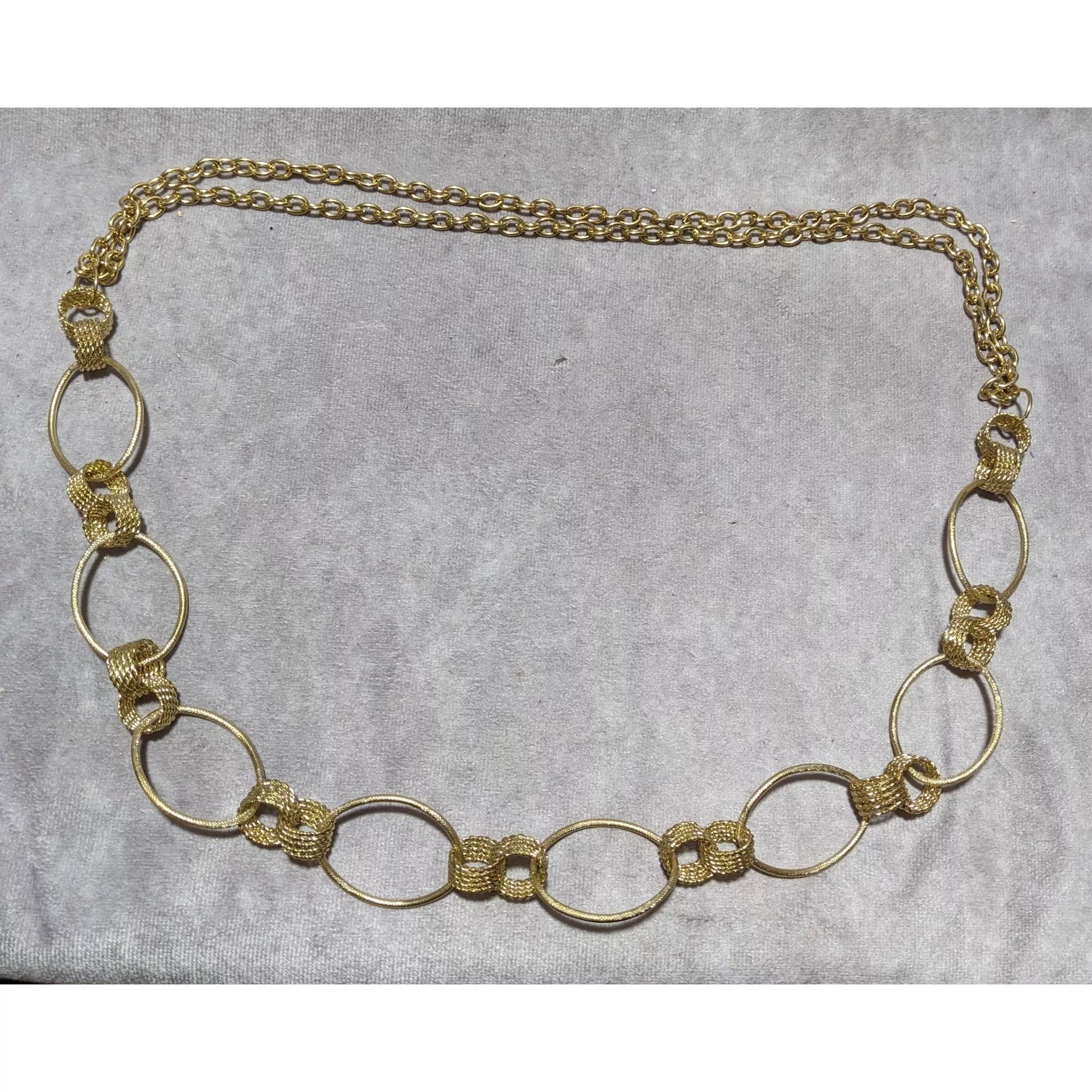 Other Necklaces Other Gold Ring Decorative Chain Link Necklace