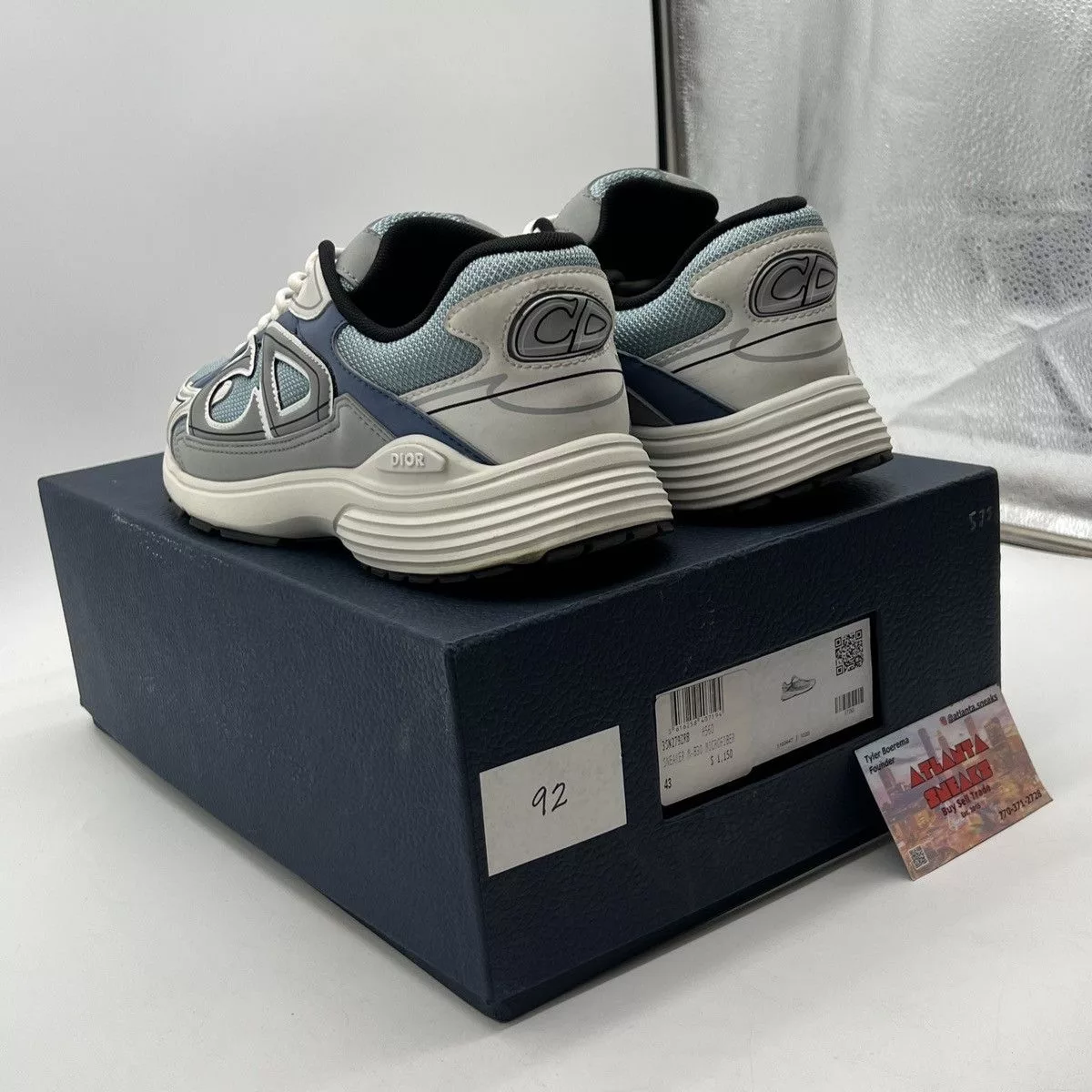 Dior Low Top Sneakers Dior B30 Reflective Sneaker ‘blue Grey White’