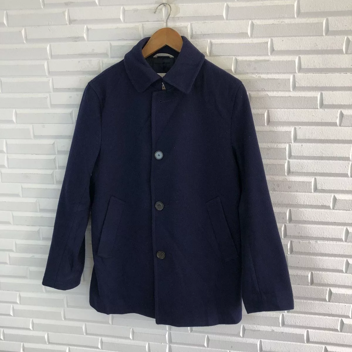 Mackintosh Heavy Coats MACKINTOSH PHILOSOPHY ADMIRAL MELTON WOOL JACKET Blue