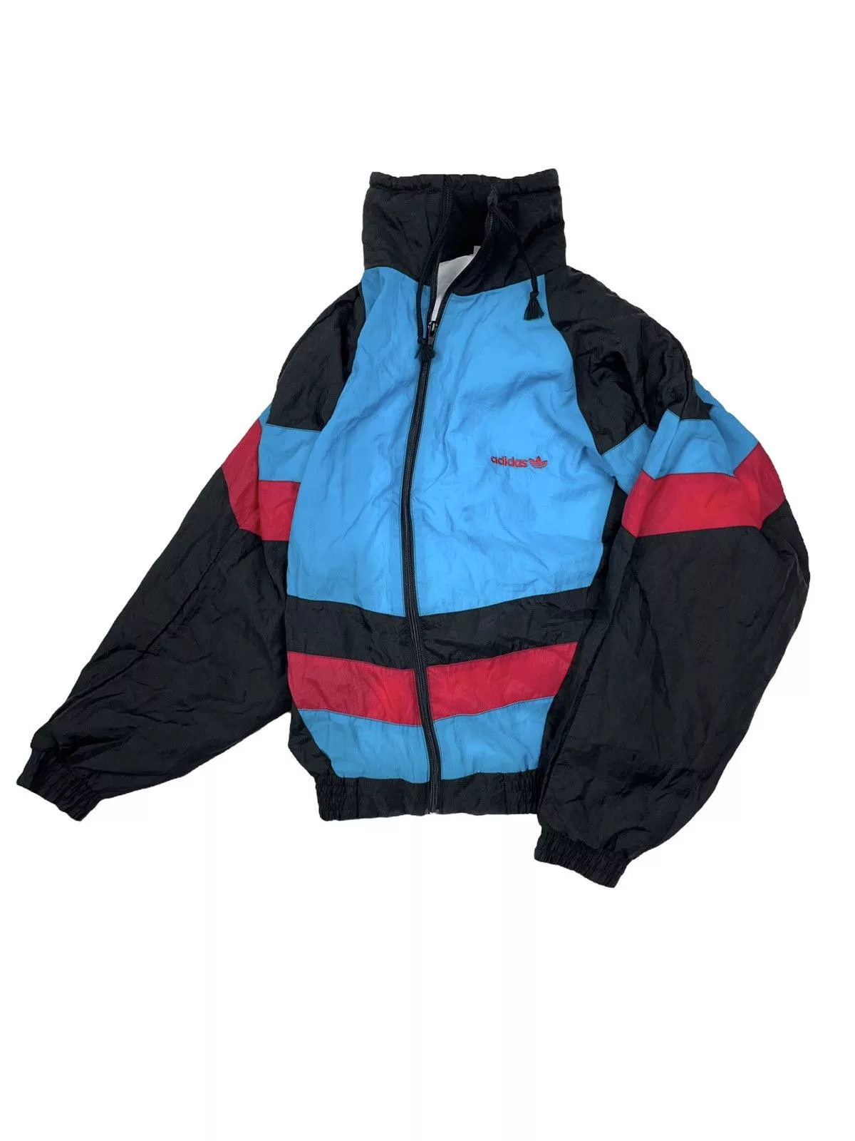Adidas Light Jackets Adidas × Vintage Vintage 80s Adidas Made in West Germany Windbreaker Jacket Black Streetwear