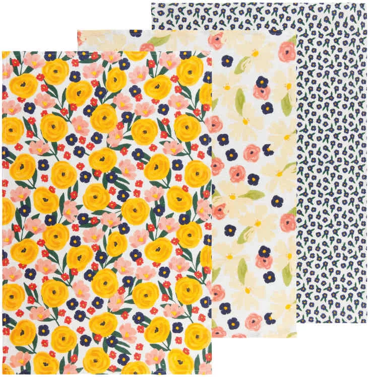 Full Bloom Bakers Floursack 3/set