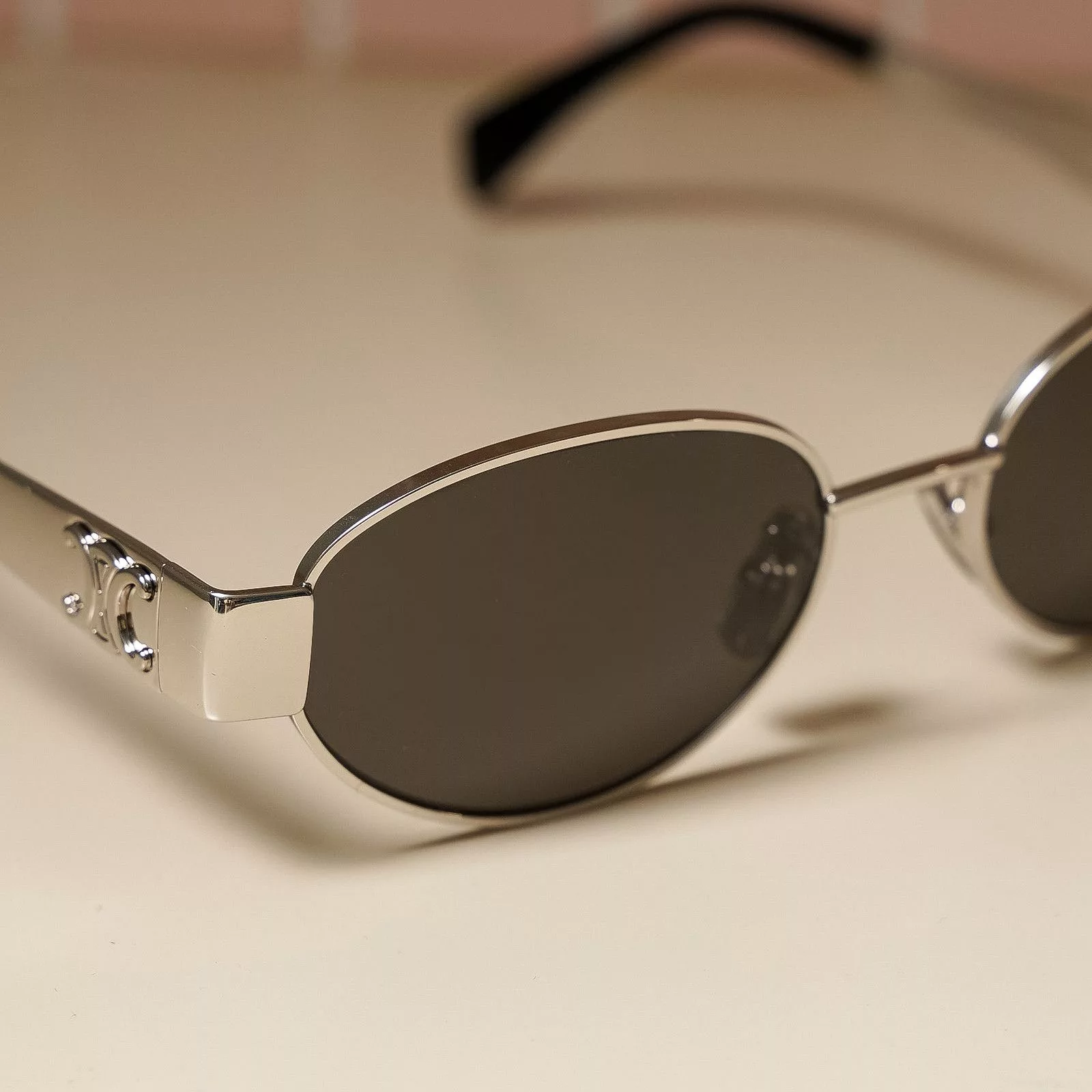 Celine Glasses CELINE Triomphe Metal SILVER