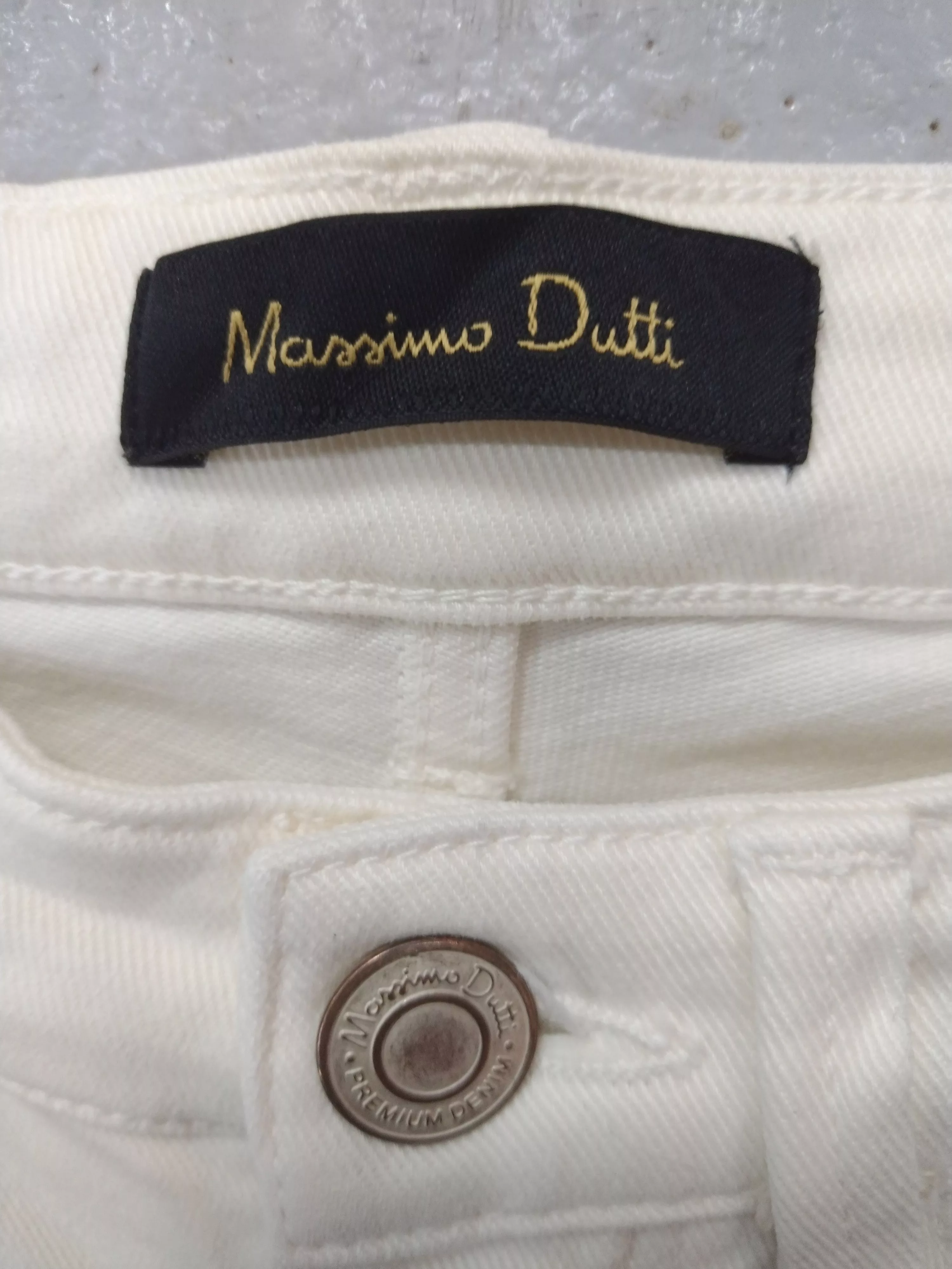 Massimo Dutti Jeans Massimo Dutti × Mossimo Flared boot cut mossimo dutti stretchable jeans denim White Streetwear