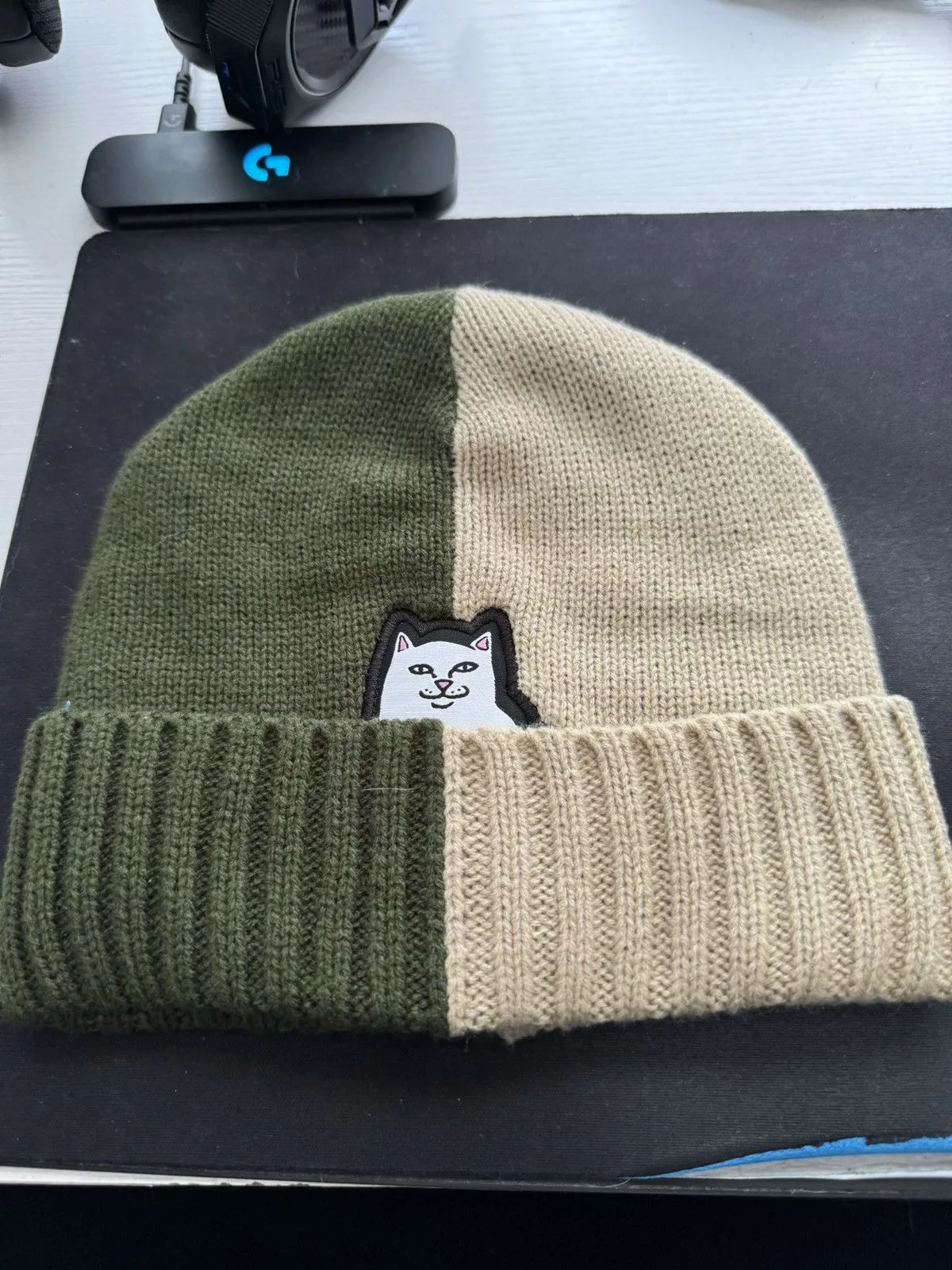 RIPNDIP Hats RipnDip normal two-tone beanie Brown