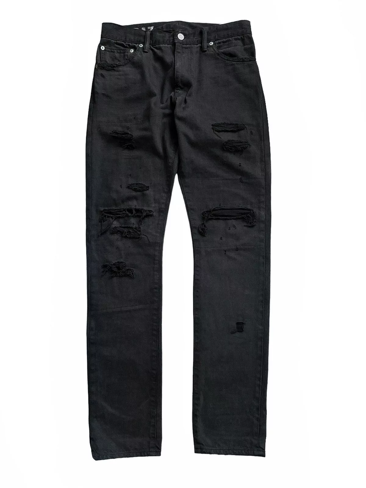 Visvim Denim Visvim SS20 Dmgd 12D17 Social Sculpture Distressed Denim Black
