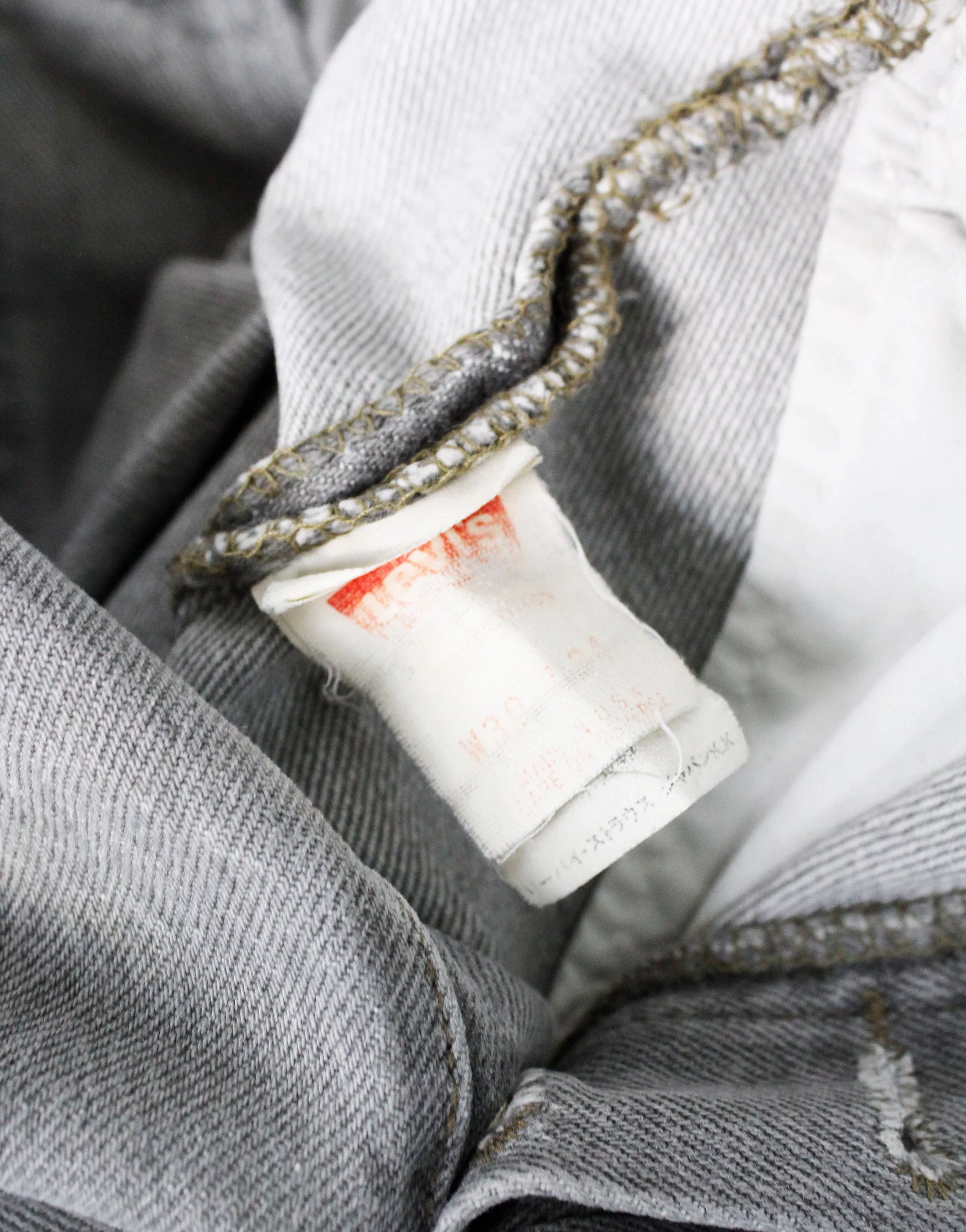 Levi's Denim Levi's × Levi's Vintage Clothing × Vintage Vintage Levis 501 Gray Denim Jeans Pants Made in USA