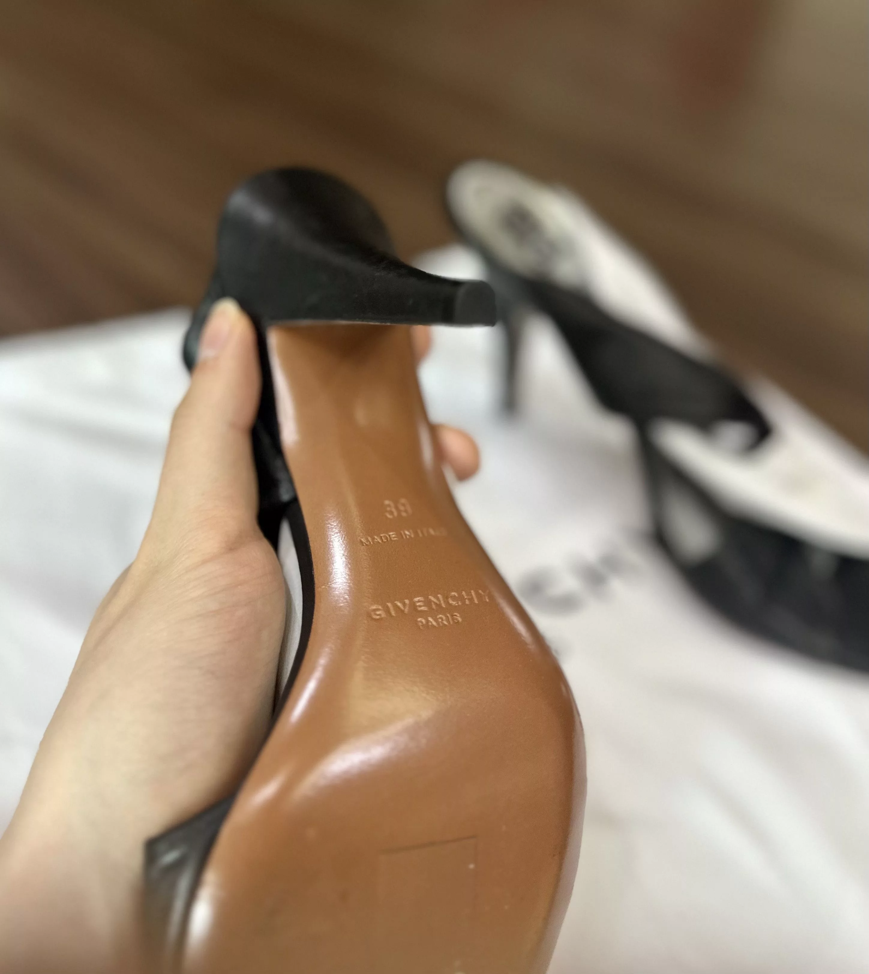 Givenchy Sandals GIVENCHY Bi-Color Slingback Sandals Gray