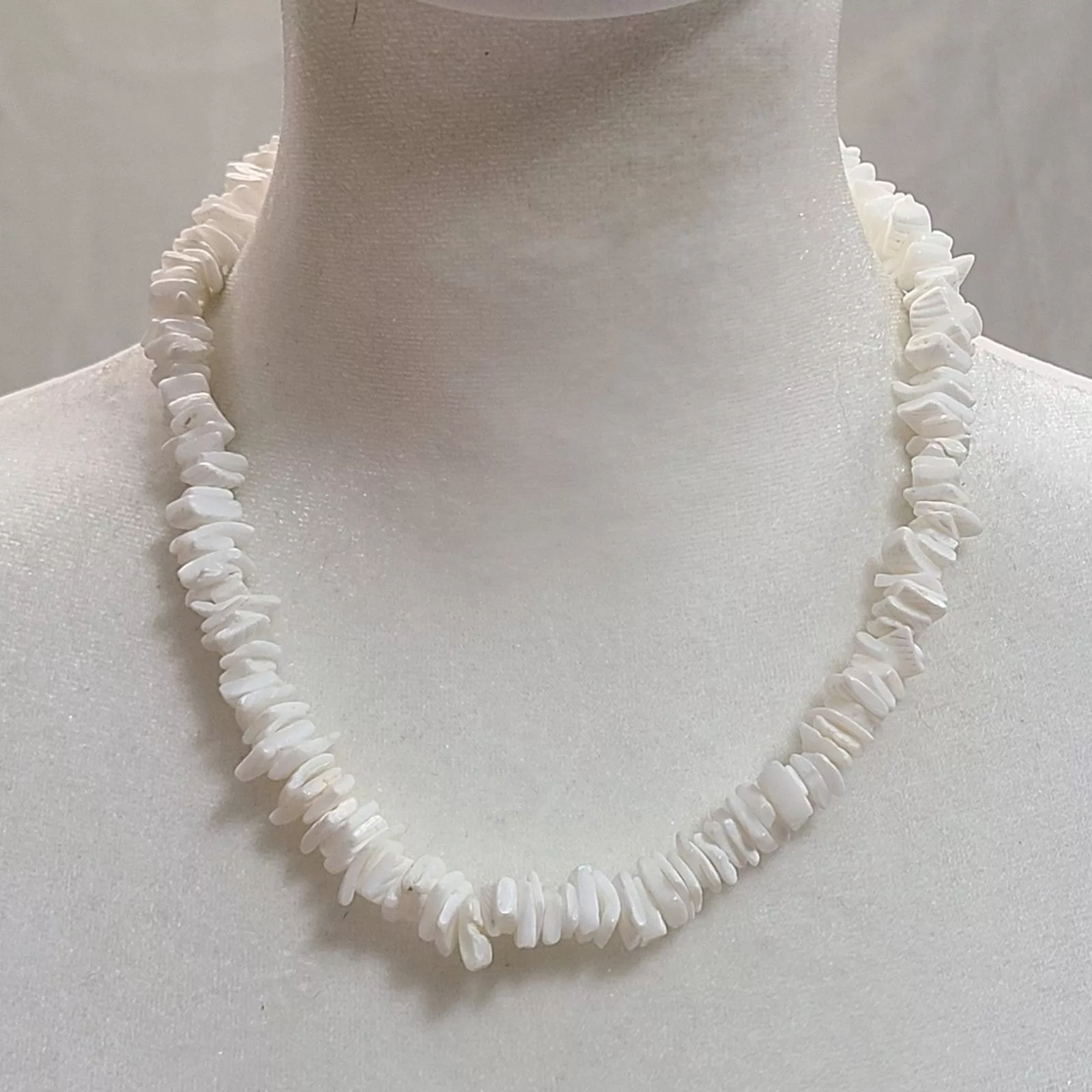 Vintage Necklaces Vintage Puka Shell Necklace White