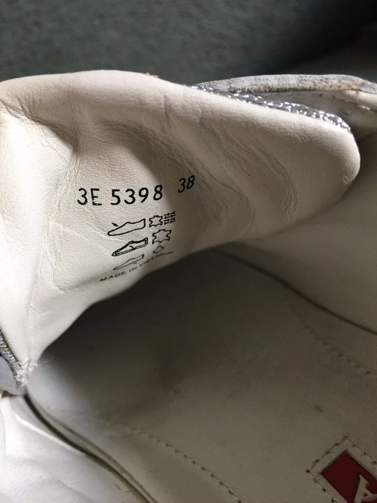 Prada Low Top Sneakers PRADA American Cup Double Sole Patent Leather Sneakers EU 38 Beige Luxury