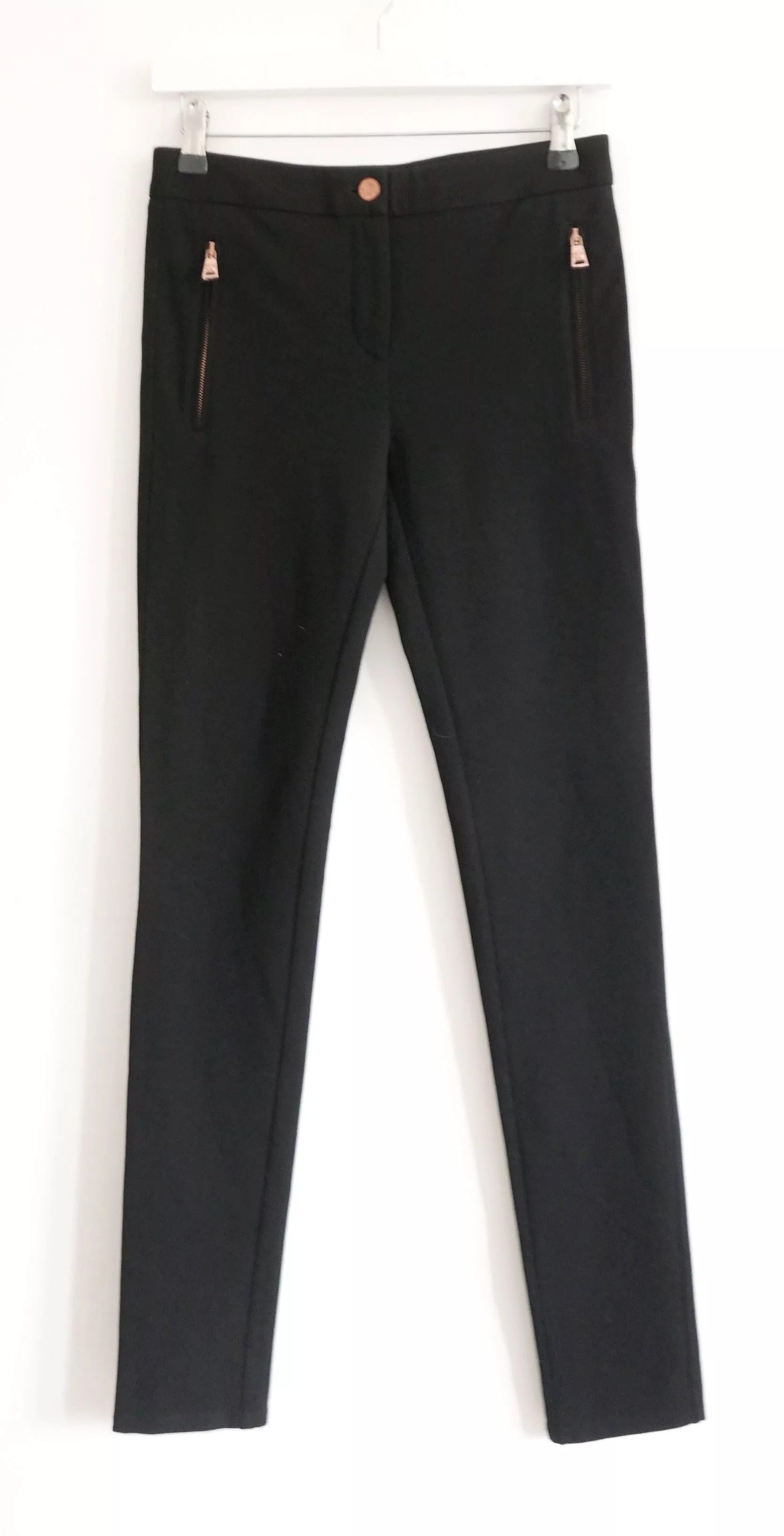 Roberto Cavalli Pants Roberto Cavalli Black Slim Trousers w/Zip Pockets