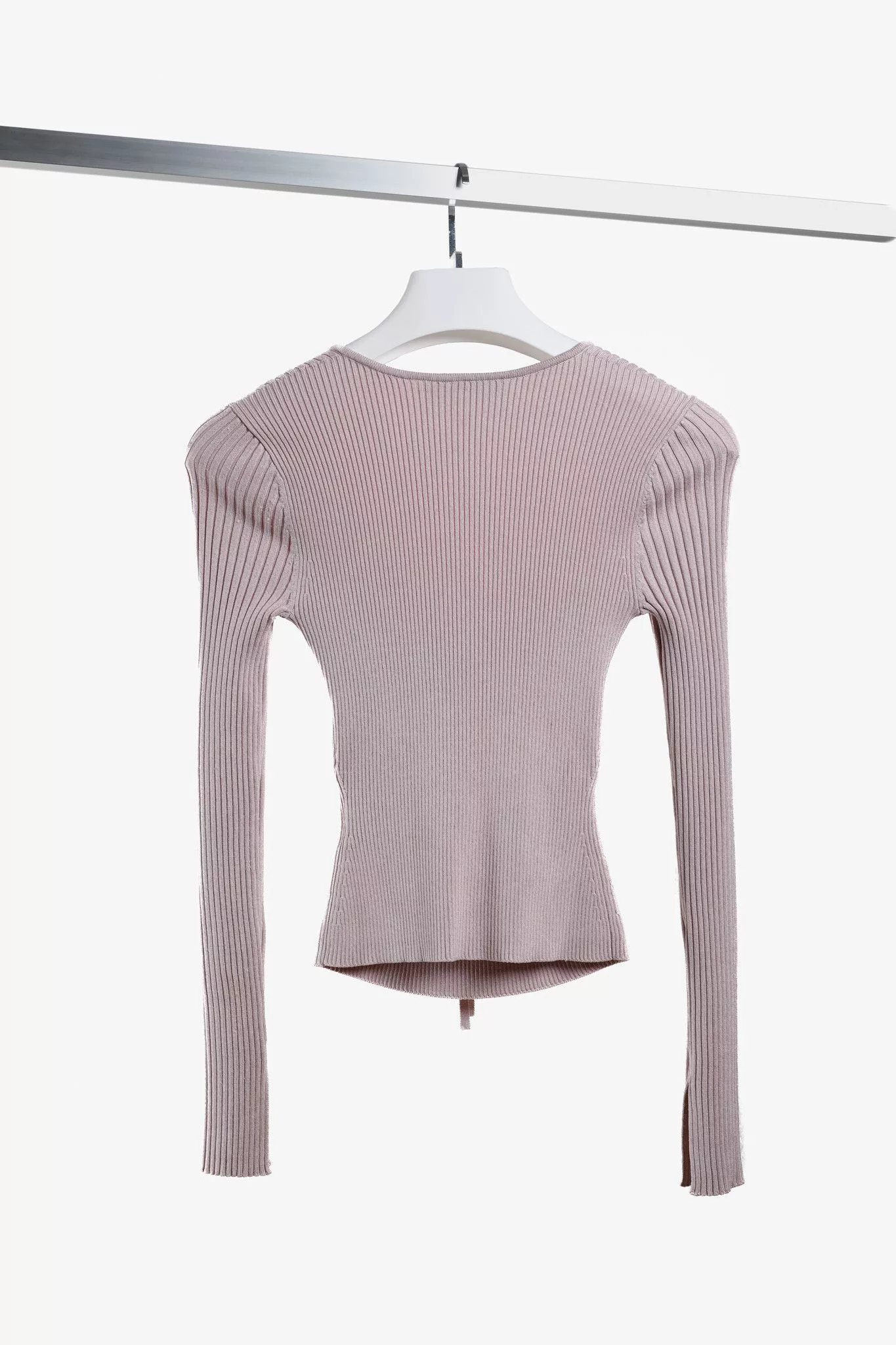 Jonathan Simkhai Blouses Jonathan Simkhai Pink Ribbed Sweetheart Top
