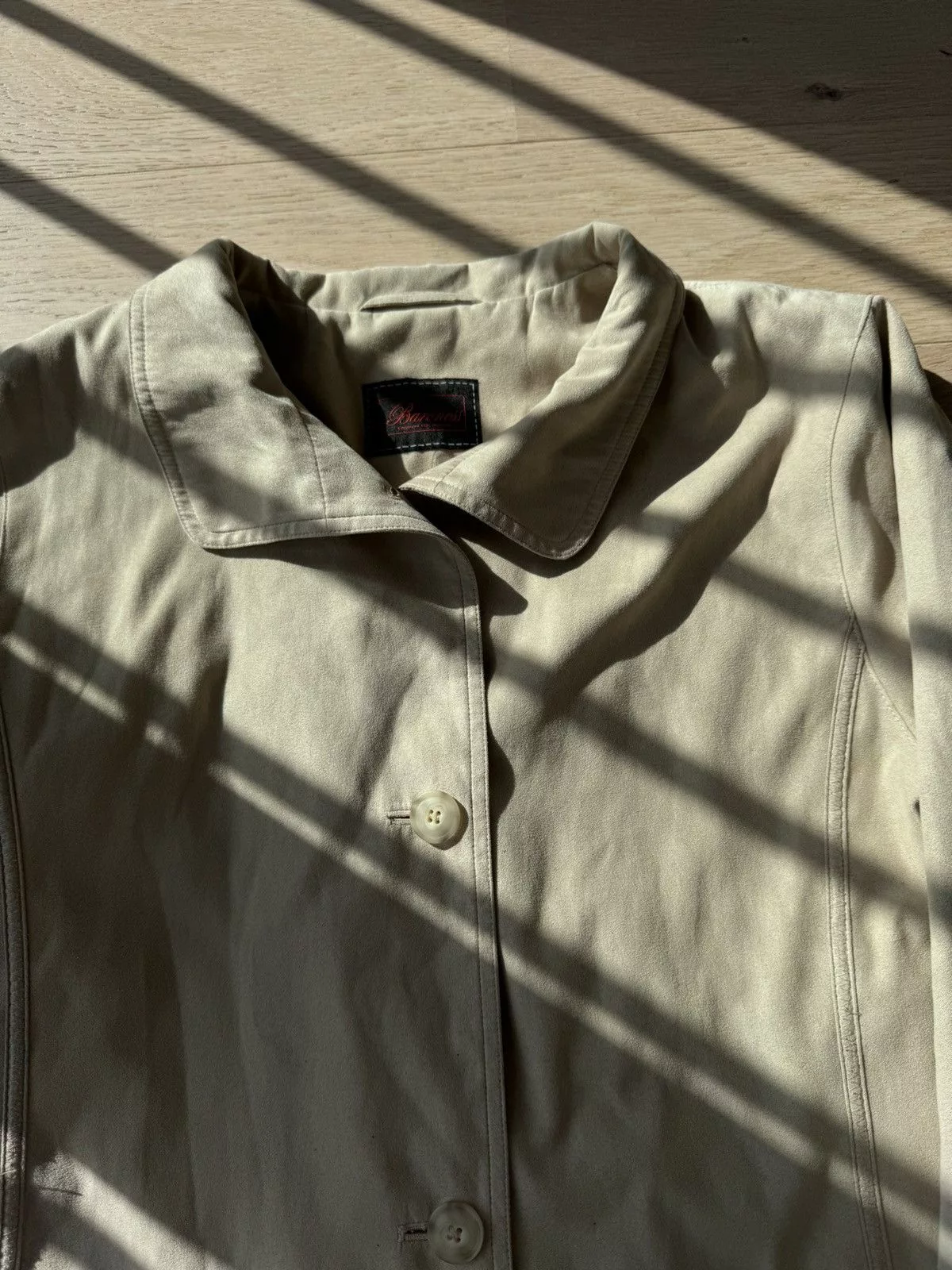 Vintage Jackets Vintage Suede beige coat for layering
