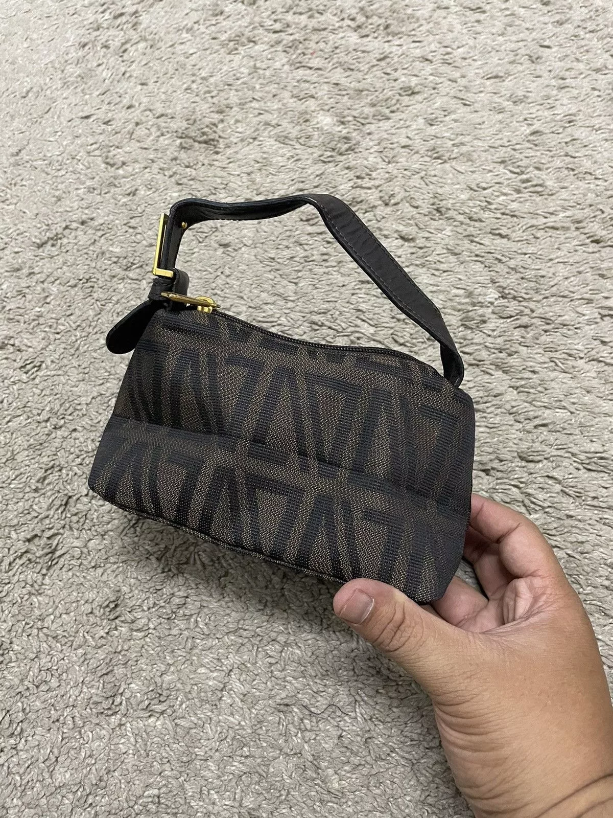 Designer Mini Bags Designer × Vintage DIANA VALENTINO Mini Bag Brown